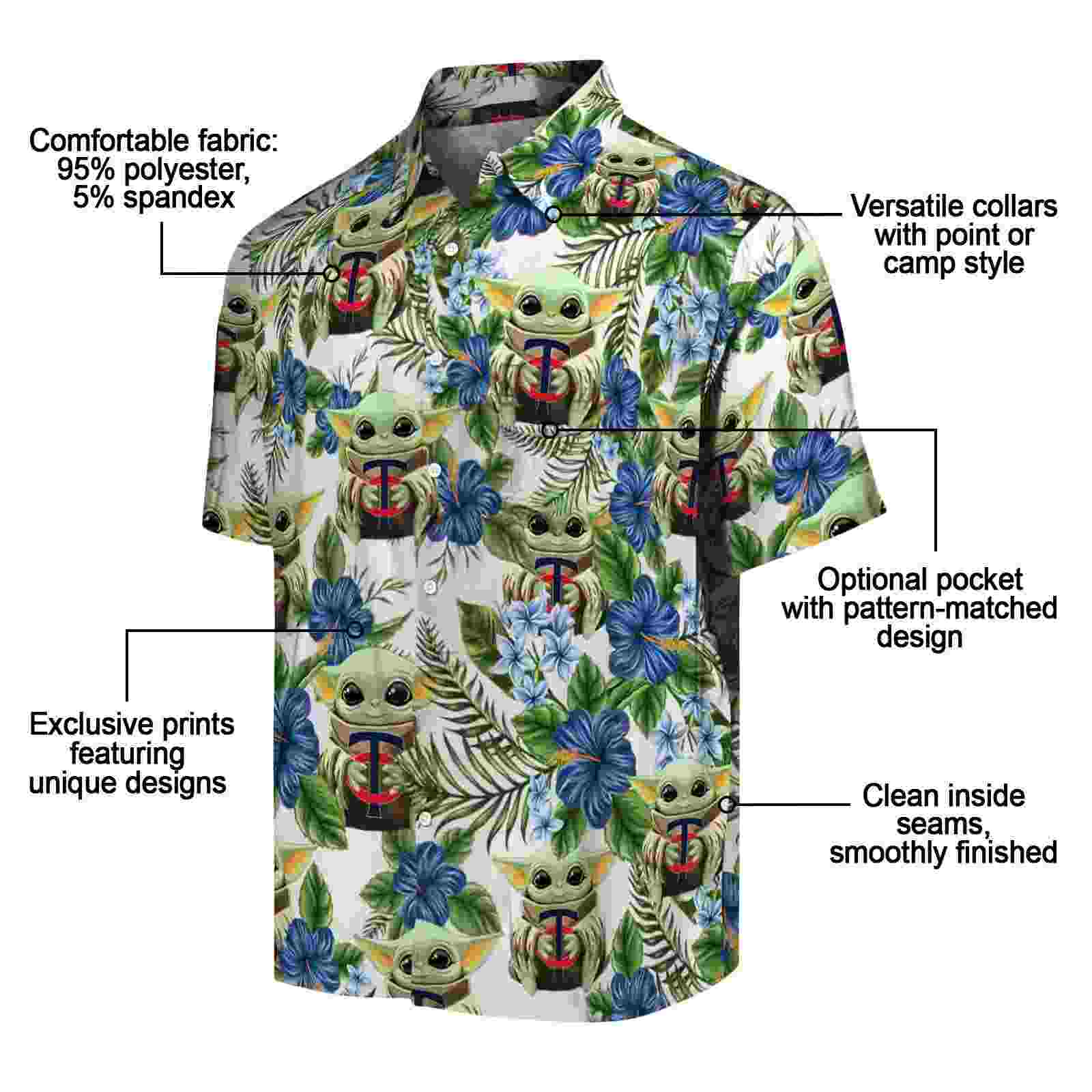 minnesota twins tropical yoda green hawaiian shirt new arrival