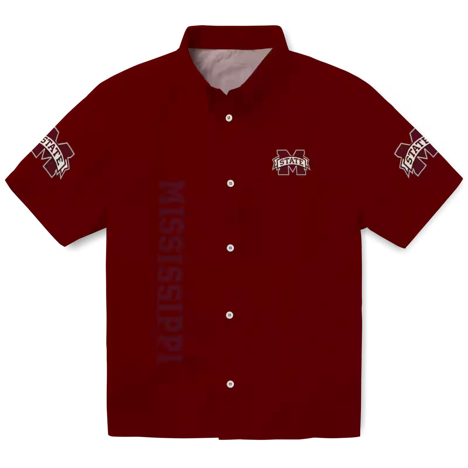 Mississippi State Bulldogs Stuart Minion Maroon Hawaiian Shirt