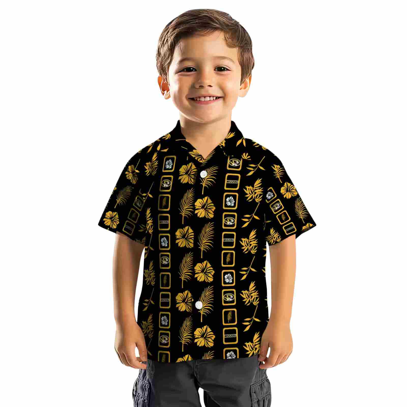 missouri tigers framed floral black hawaiian shirt top rated