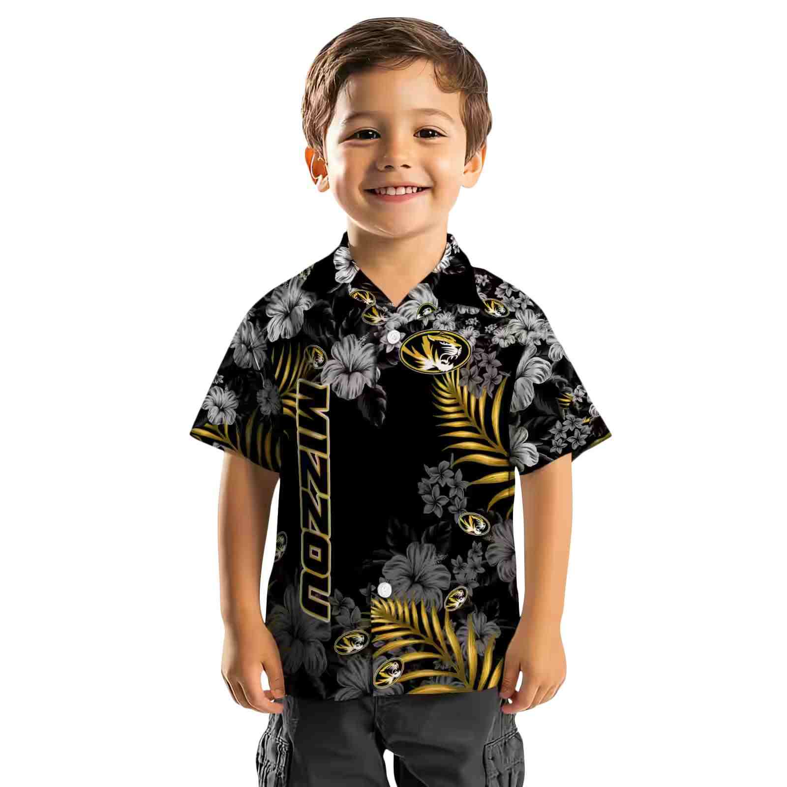 missouri tigers hibiscus print black hawaiian shirt top rated