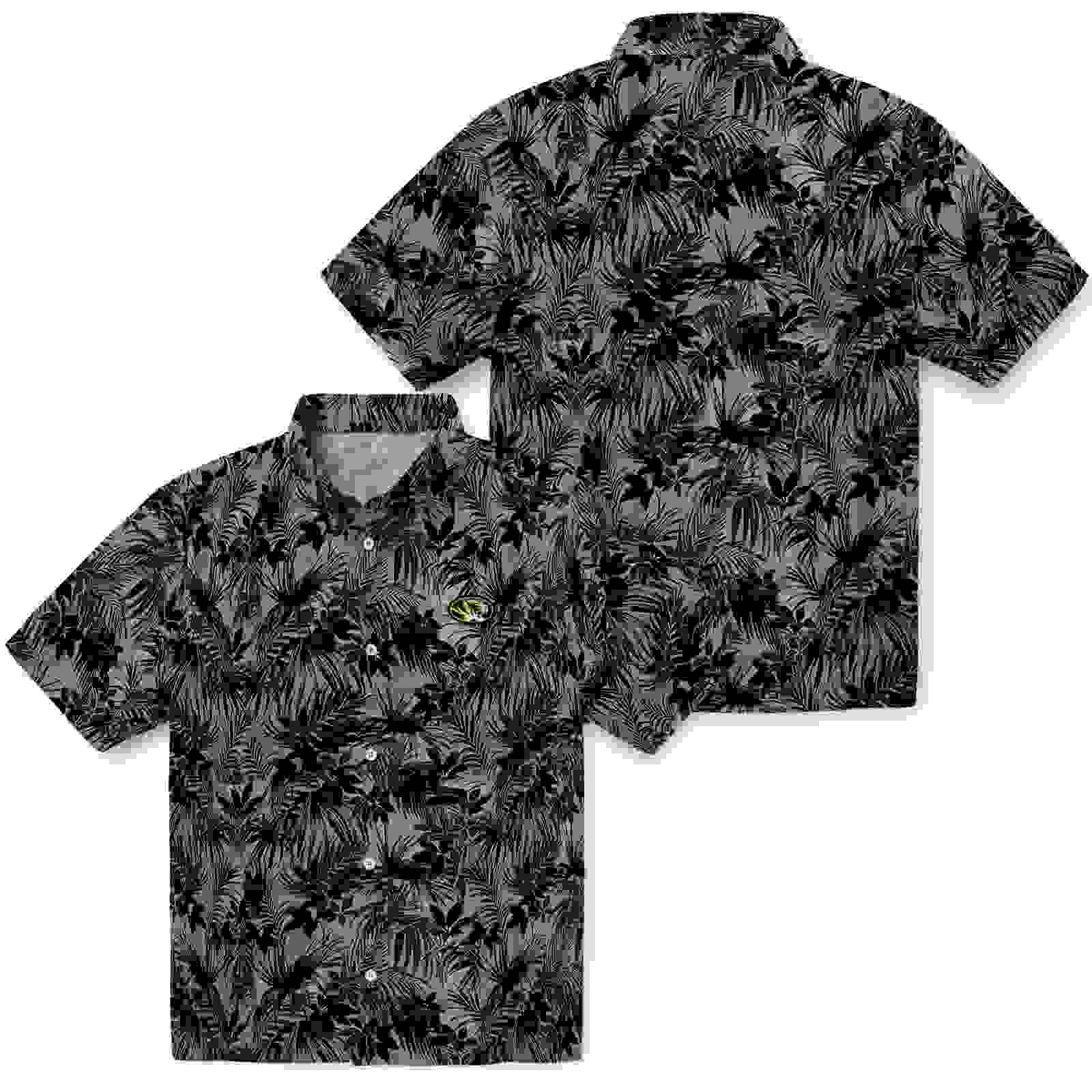 missouri tigers leafy pattern black hawaiian shirt high quality