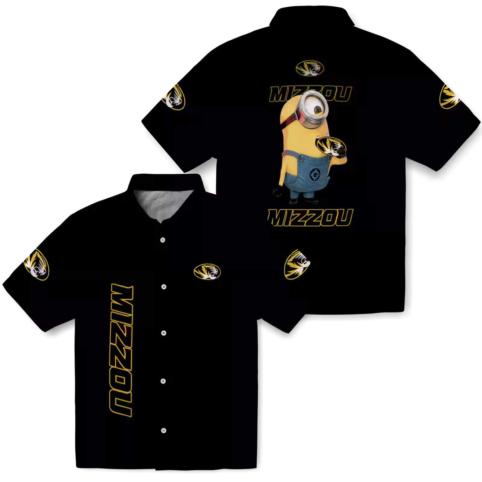 missouri tigers stuart minion black hawaiian shirt high quality