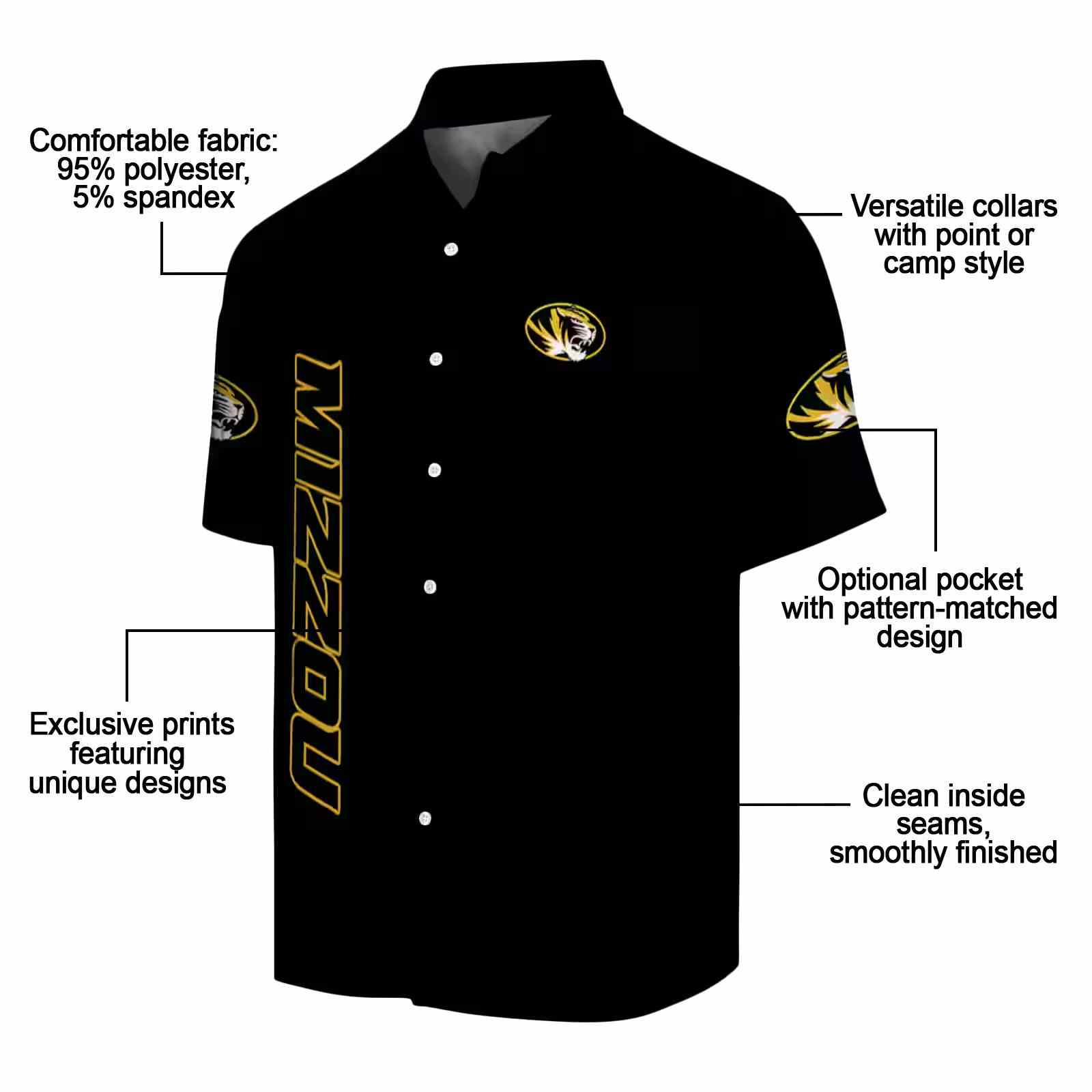 missouri tigers stuart minion black hawaiian shirt new arrival