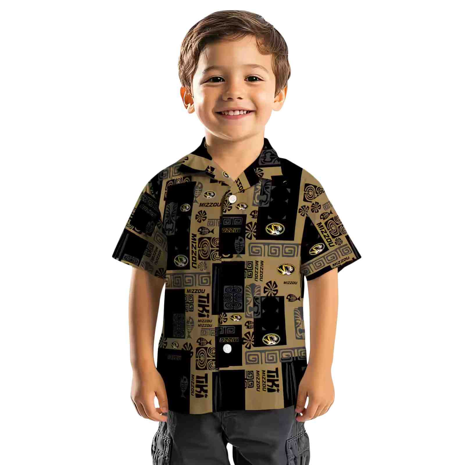 missouri tigers tribal symbols black hawaiian shirt top rated