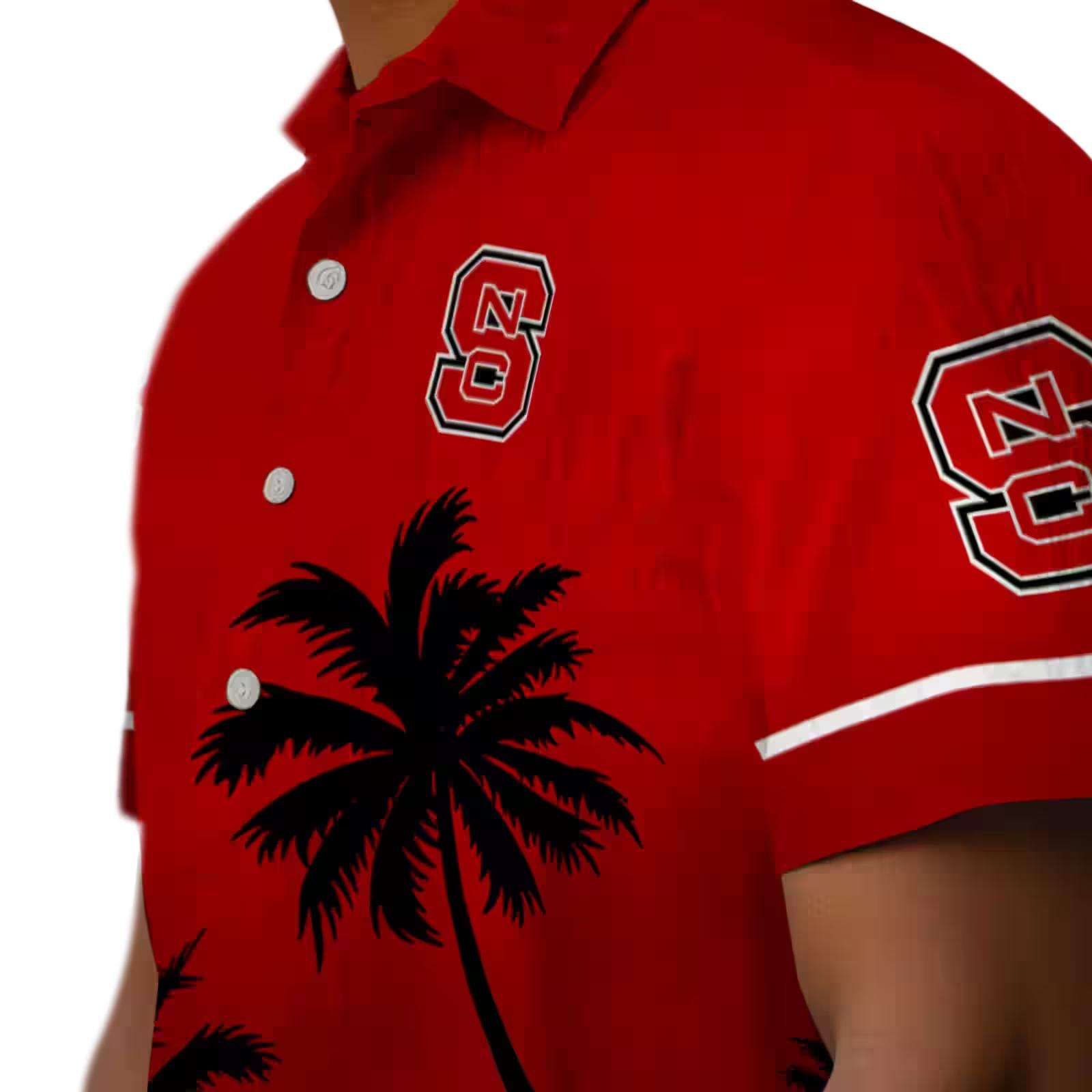 nc state wolfpack beach sunset red black hawaiian shirt trendy