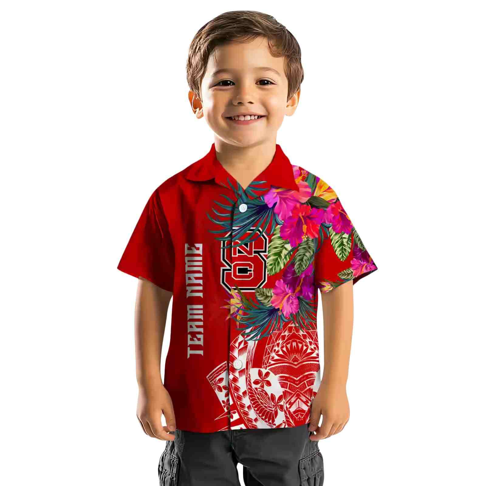 nc state wolfpack floral polynesian red hawaiian shirt top rated