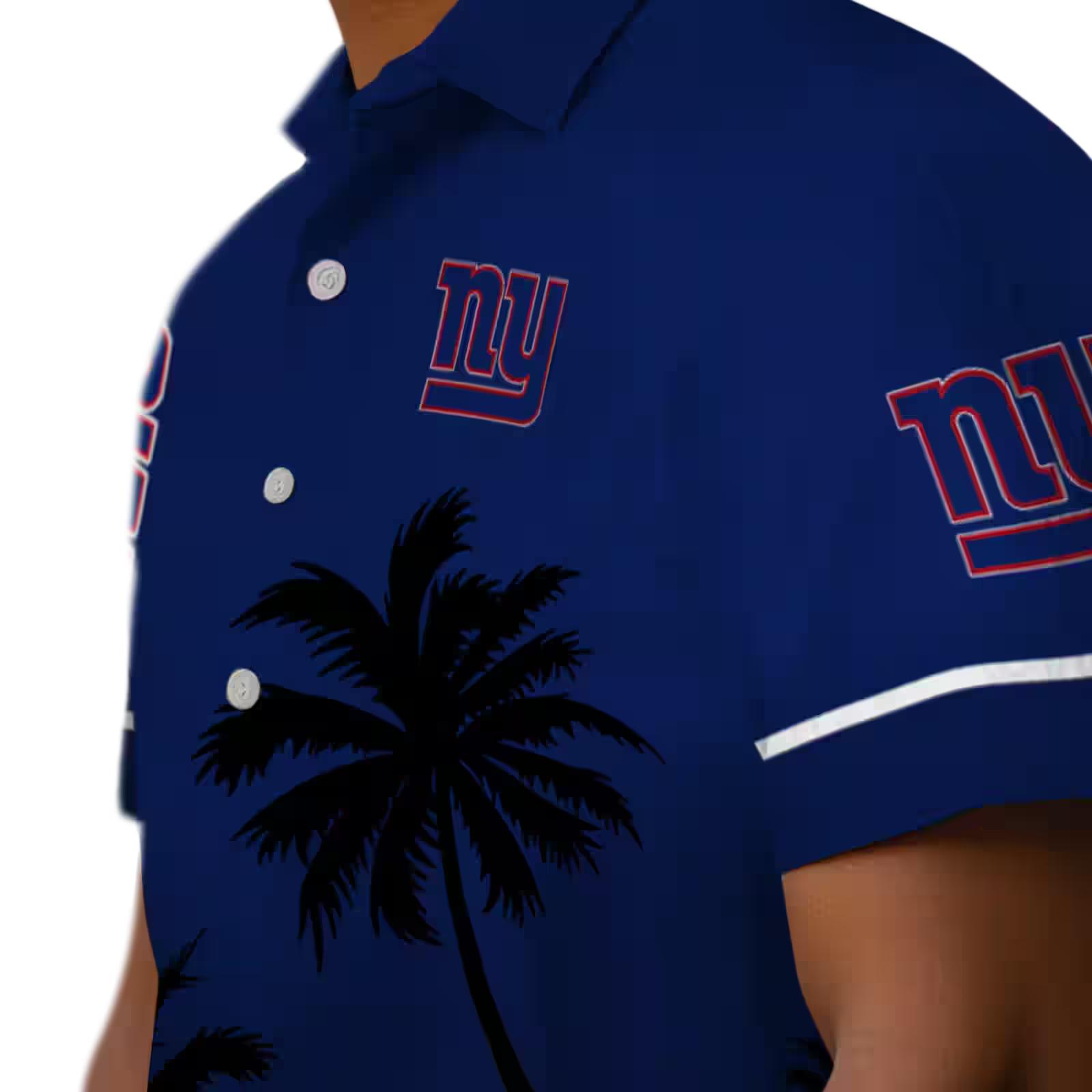 new york giants beach sunset blue black hawaiian shirt trendy