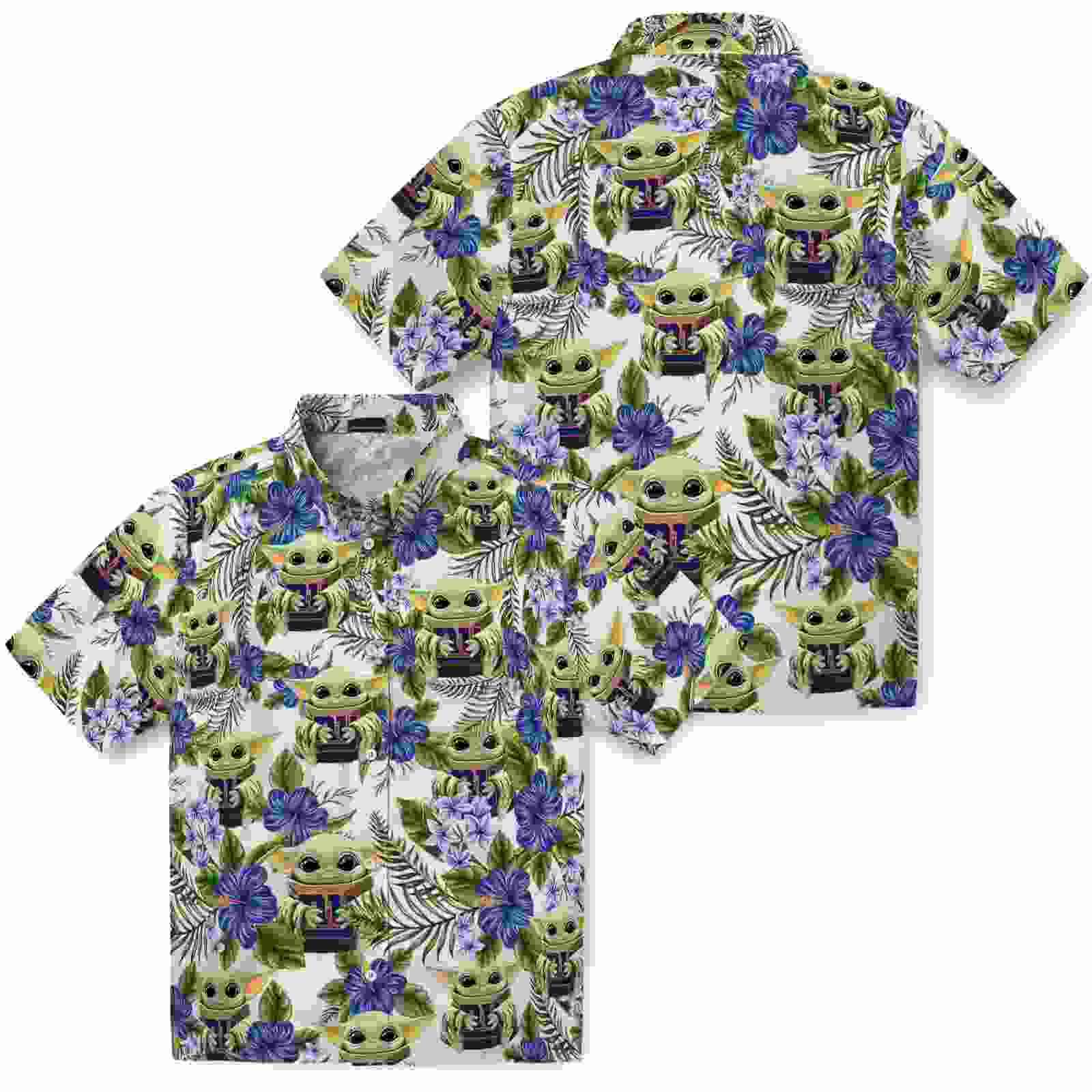 new york giants tropical yoda green hawaiian shirt high quality