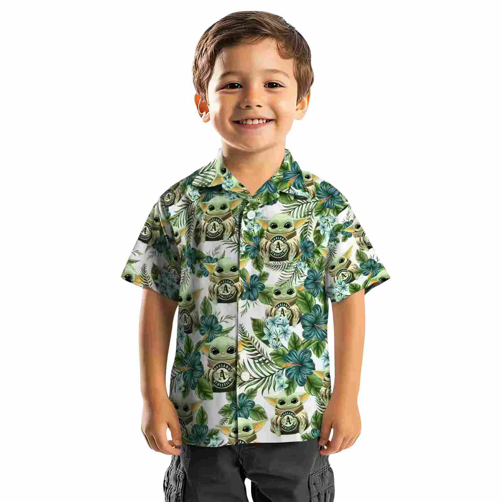 oakland athletics tropical yoda green hawaiian shirt top rated