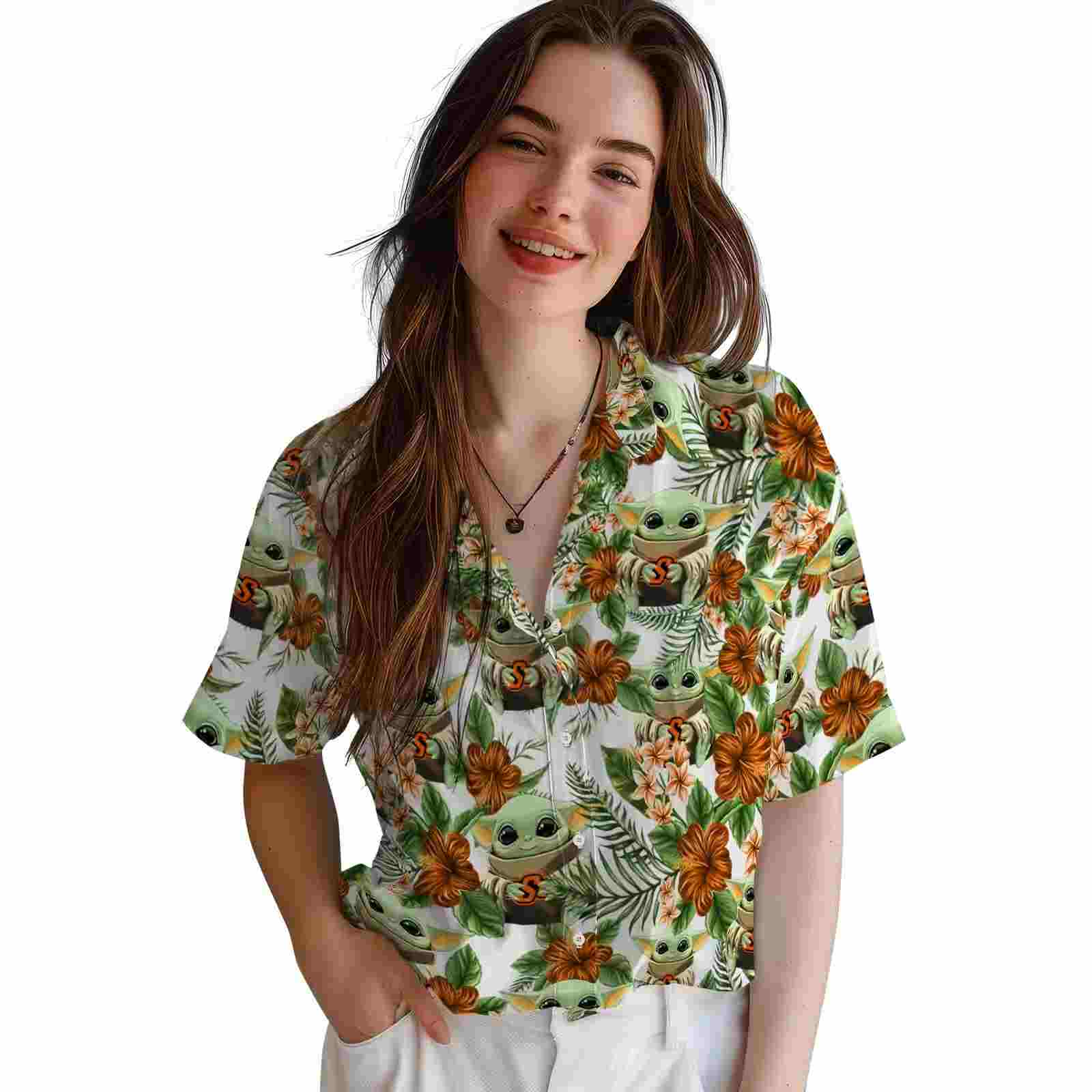 oklahoma state cowboys tropical yoda green hawaiian shirt latest model