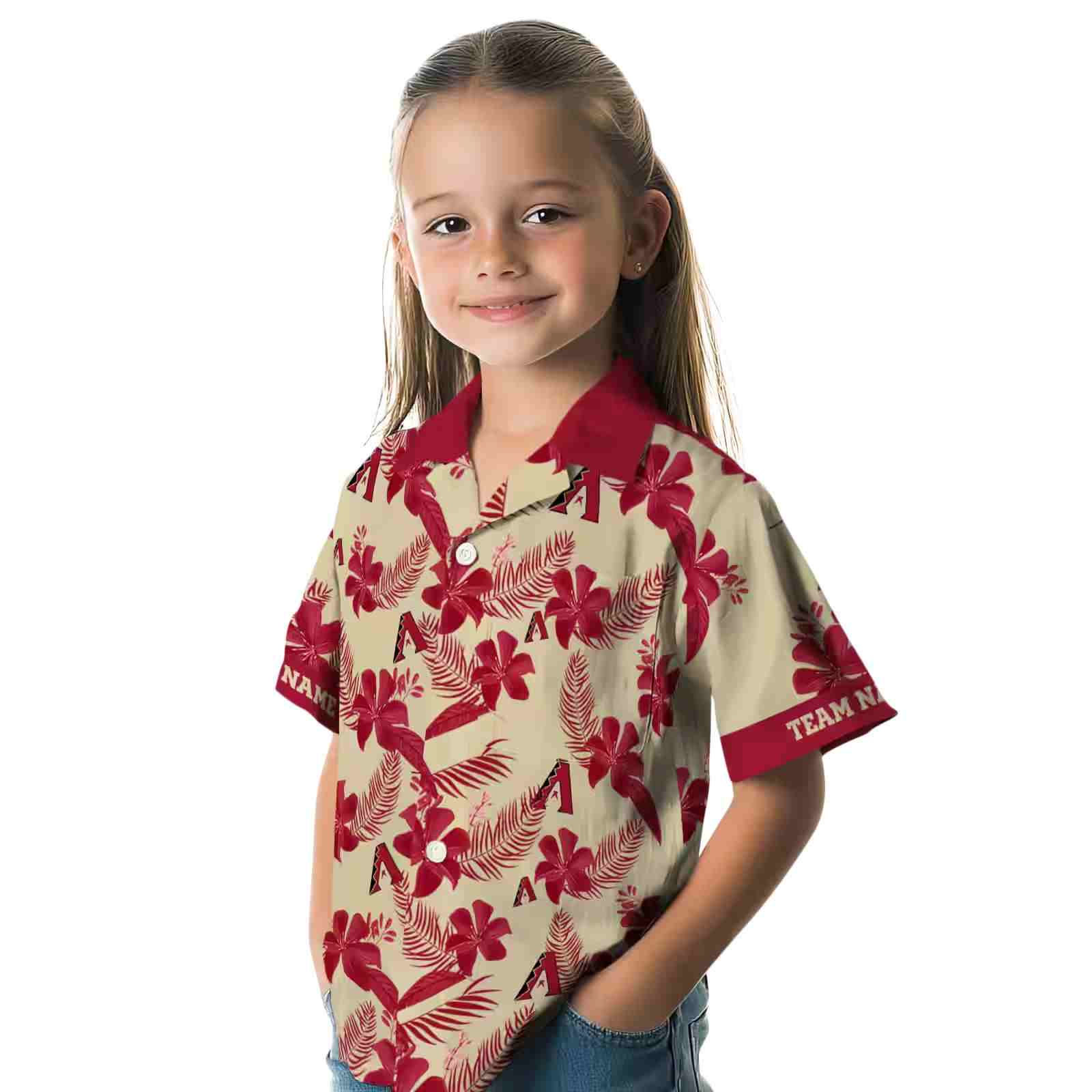 personalized arizona diamondbacks botanical print sand hawaiian shirt premium grade