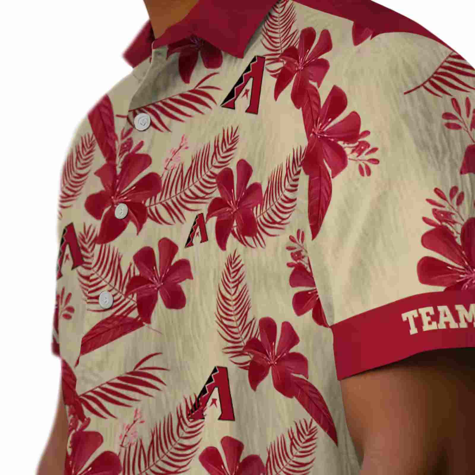 personalized arizona diamondbacks botanical print sand hawaiian shirt trendy