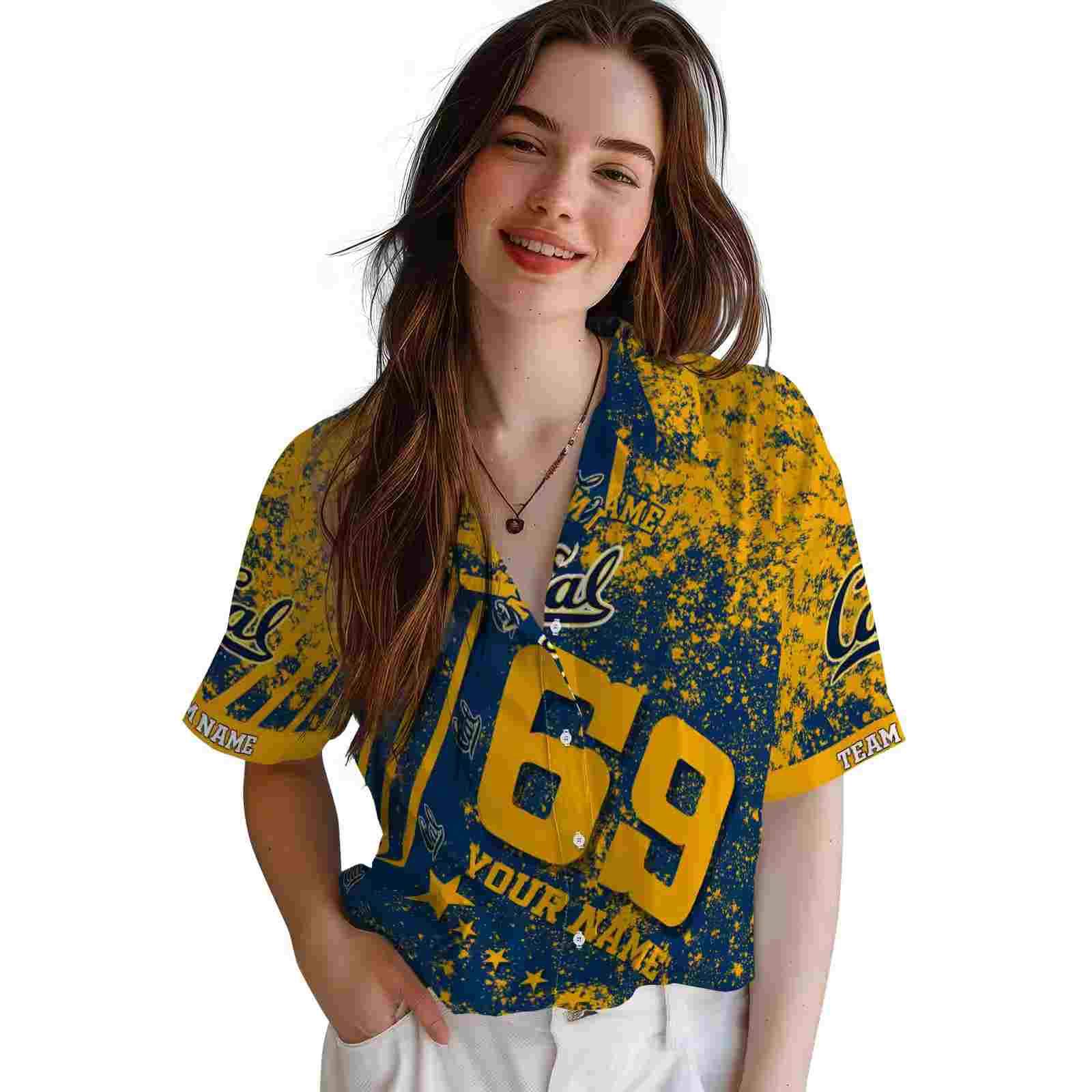 personalized california golden bears star stripes blue hawaiian shirt latest model