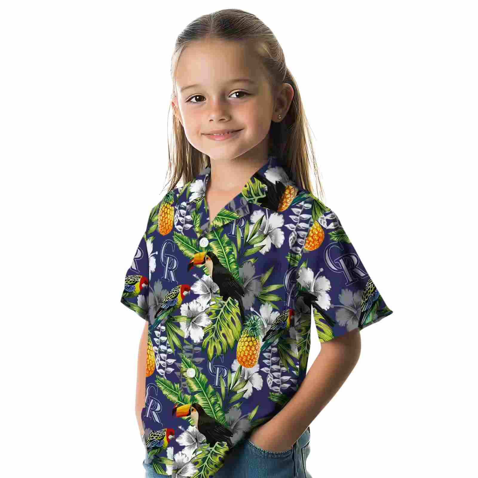 personalized colorado rockies tropical toucan blue green hawaiian shirt premium grade