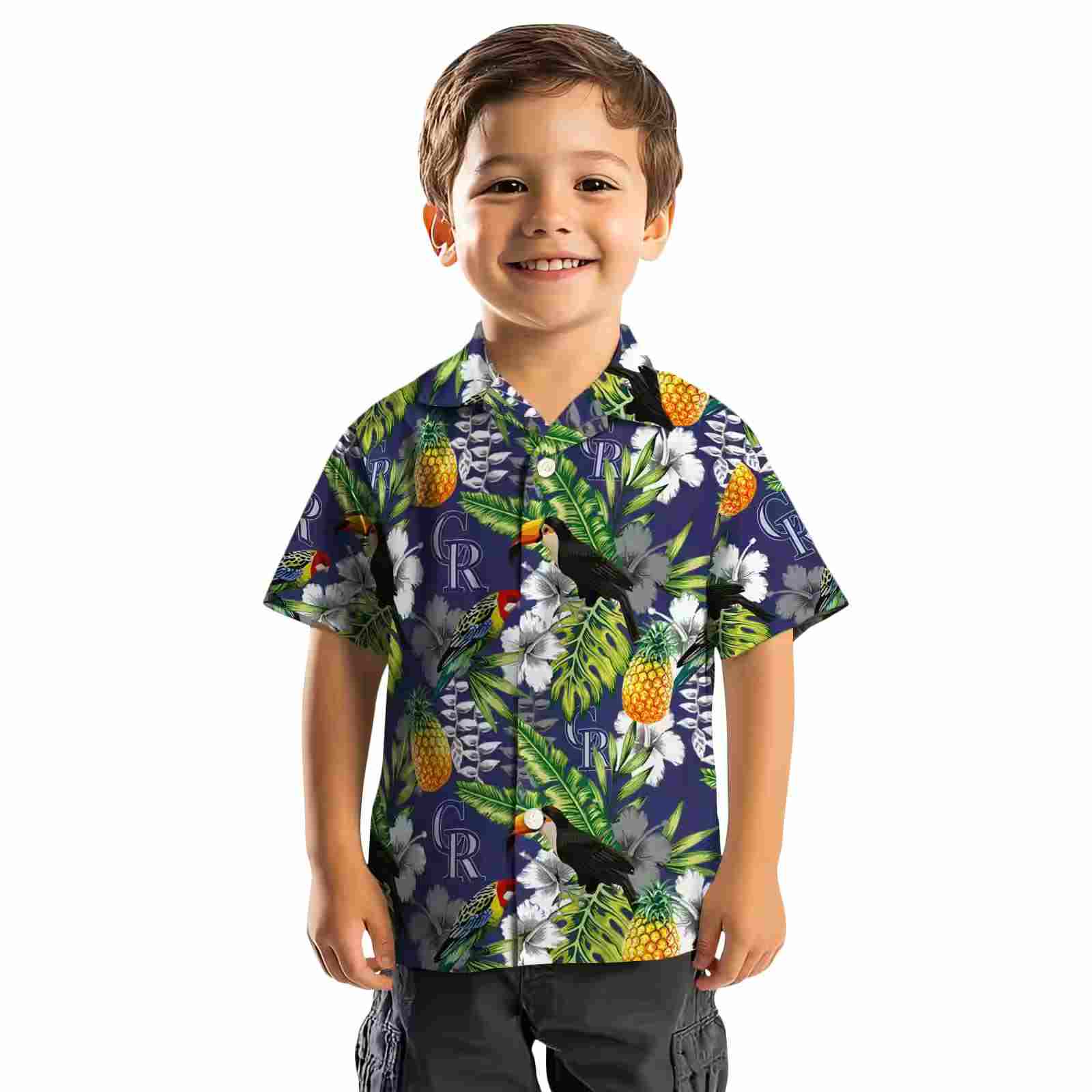 personalized colorado rockies tropical toucan blue green hawaiian shirt top rated