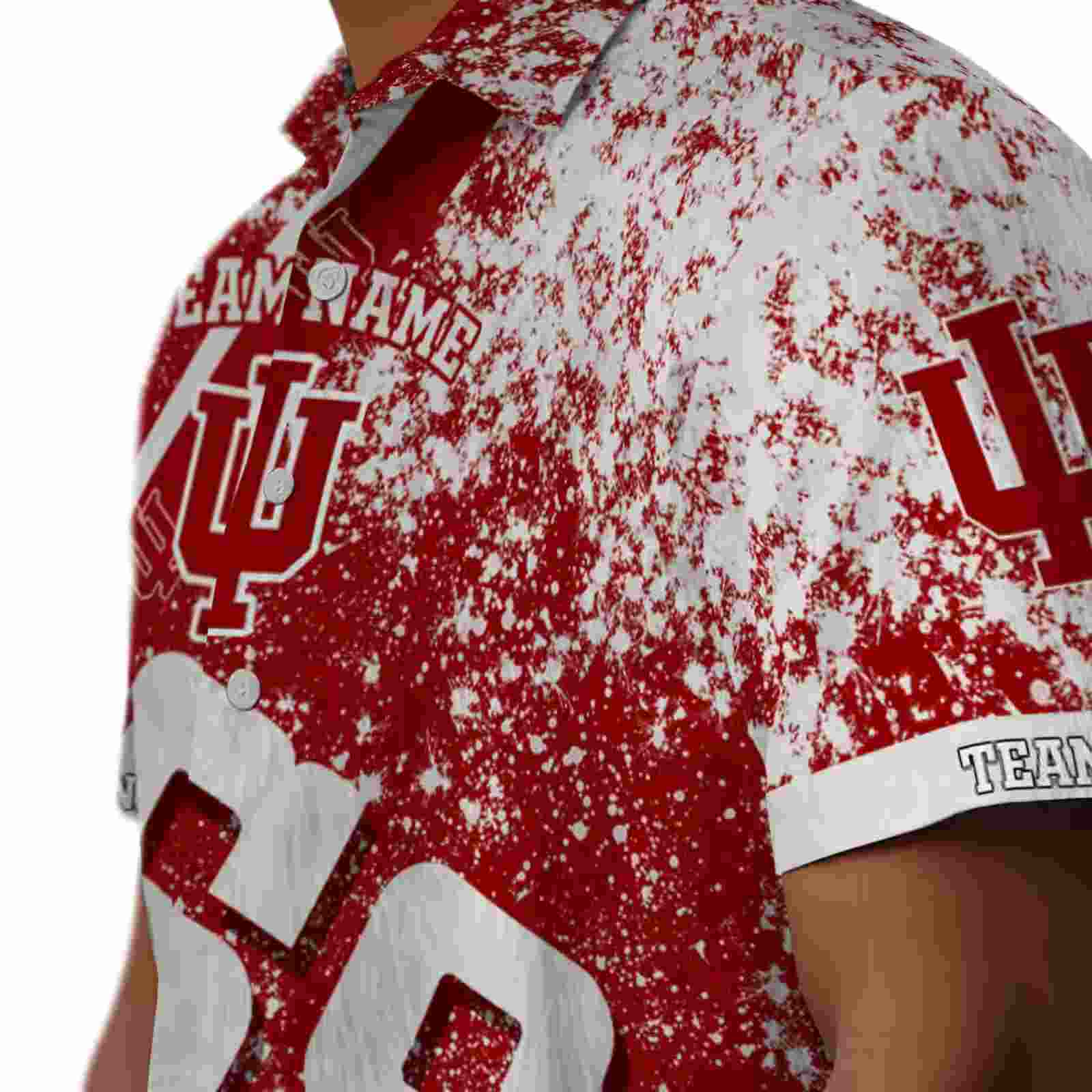 personalized indiana hoosiers star stripes red hawaiian shirt trendy