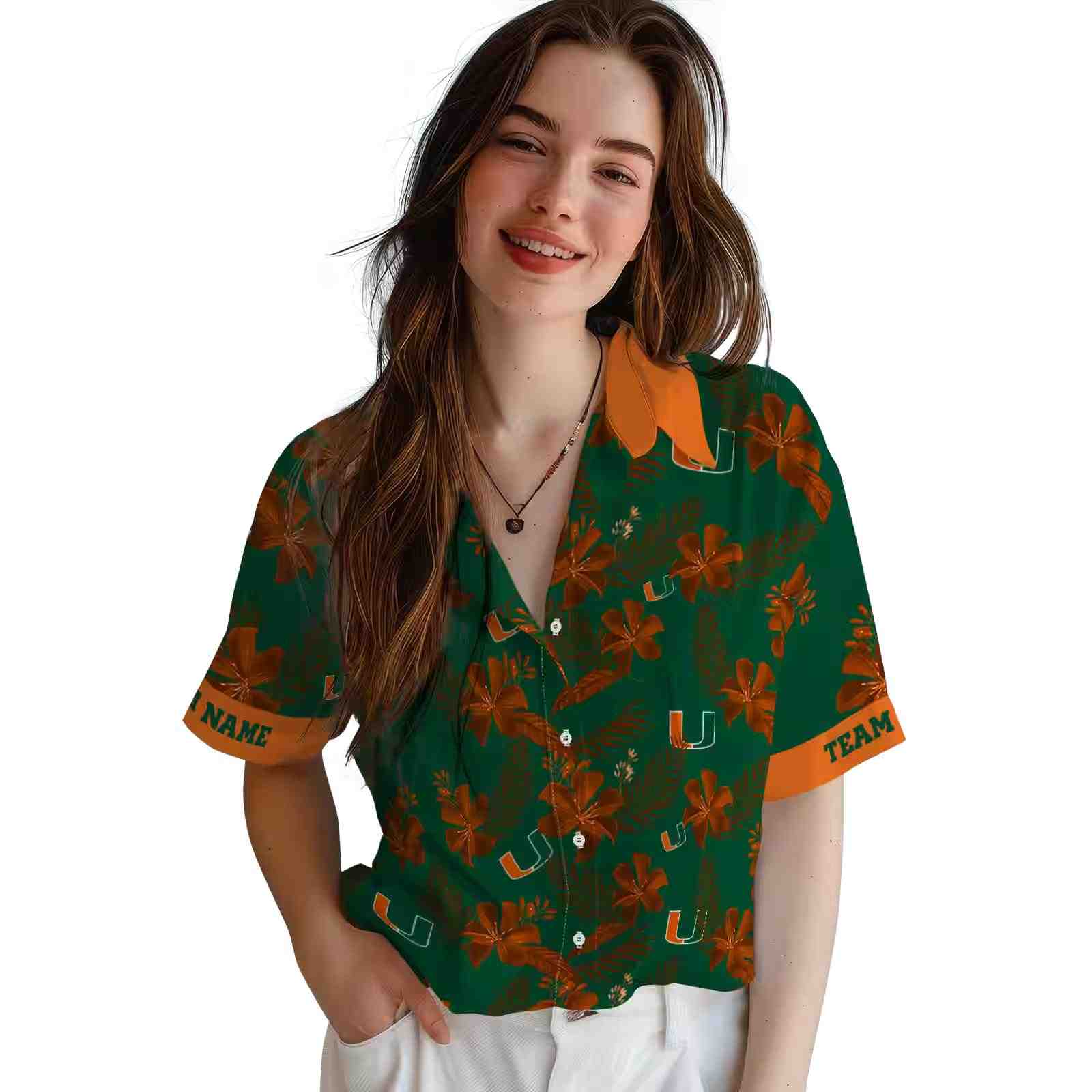 personalized miami hurricanes botanical print green hawaiian shirt latest model