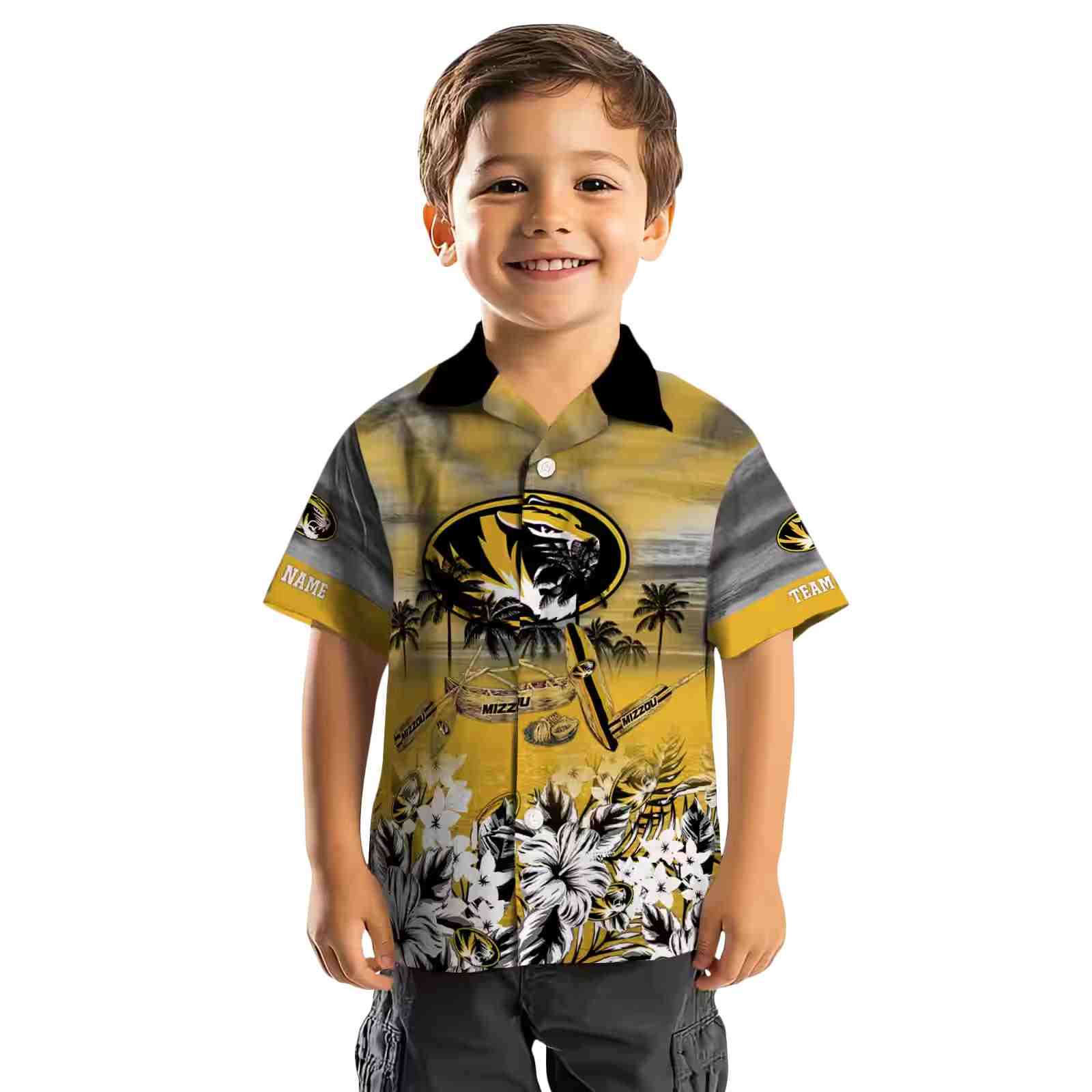 personalized missouri tigers tropical canoe black hawaiian shirt top rated