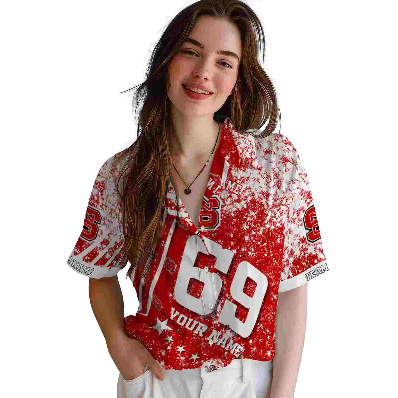 personalized nc state wolfpack star stripes red hawaiian shirt latest model