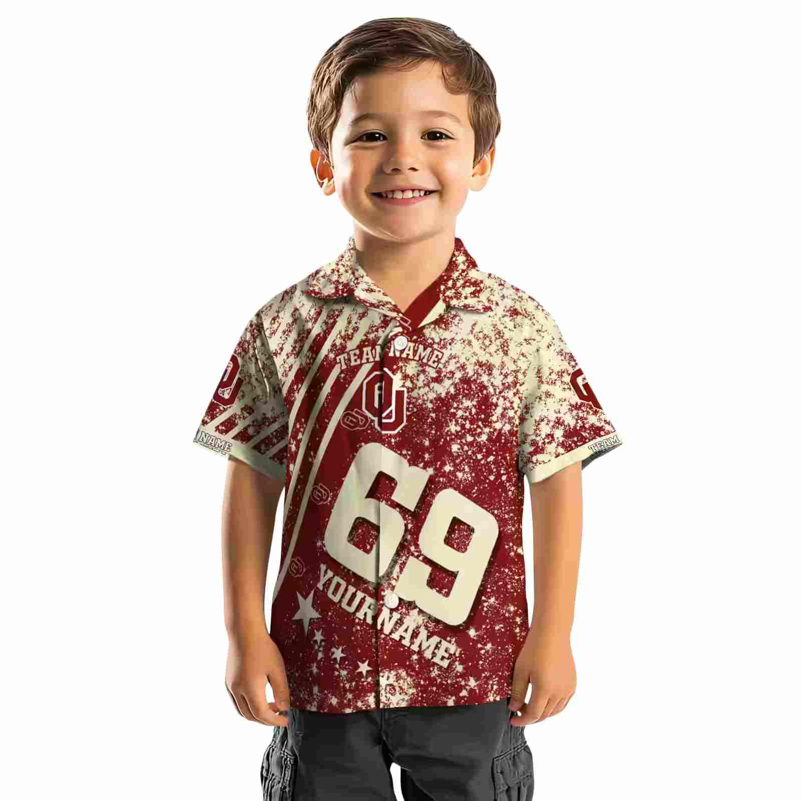 personalized oklahoma sooners star stripes crimson hawaiian shirt top rated