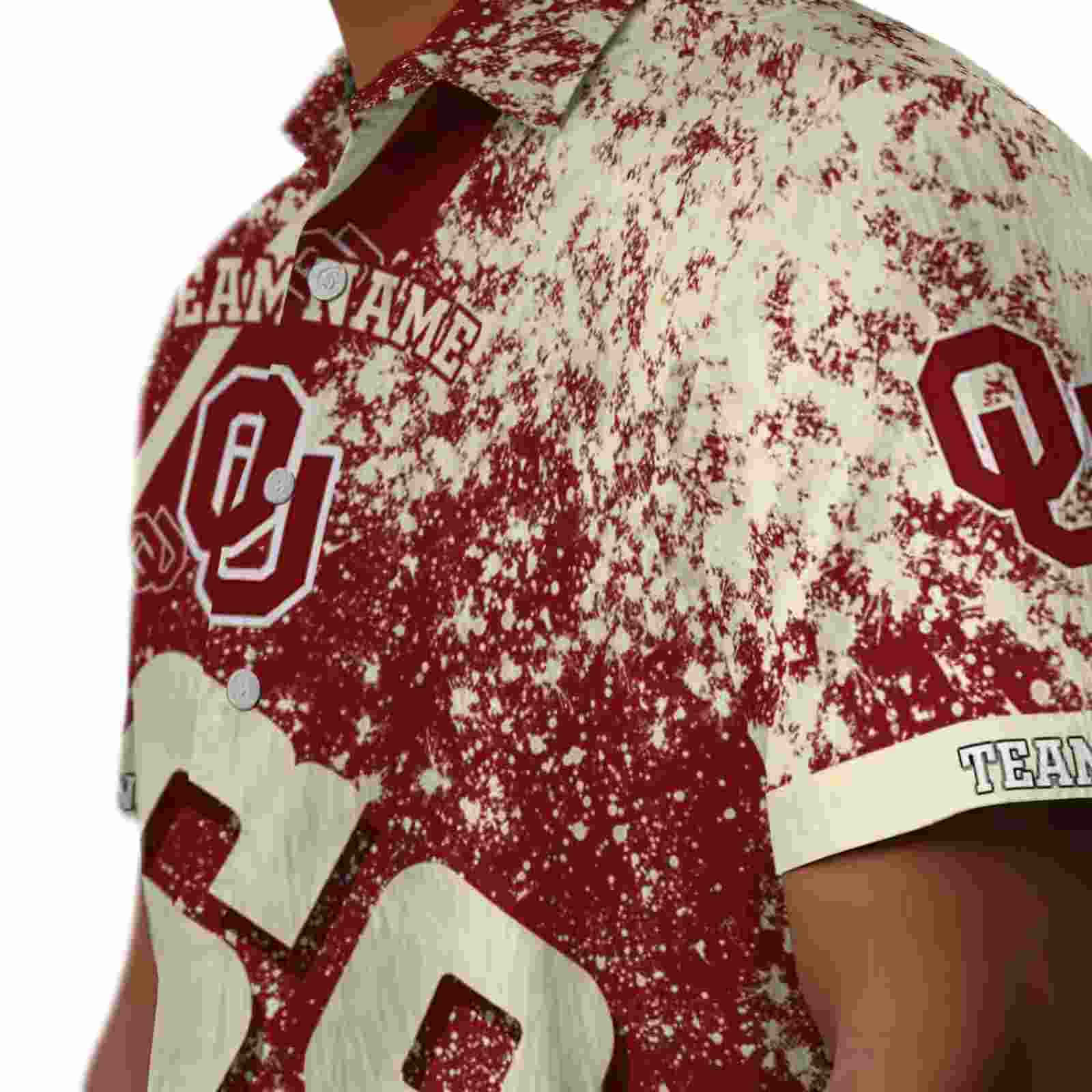 personalized oklahoma sooners star stripes crimson hawaiian shirt trendy