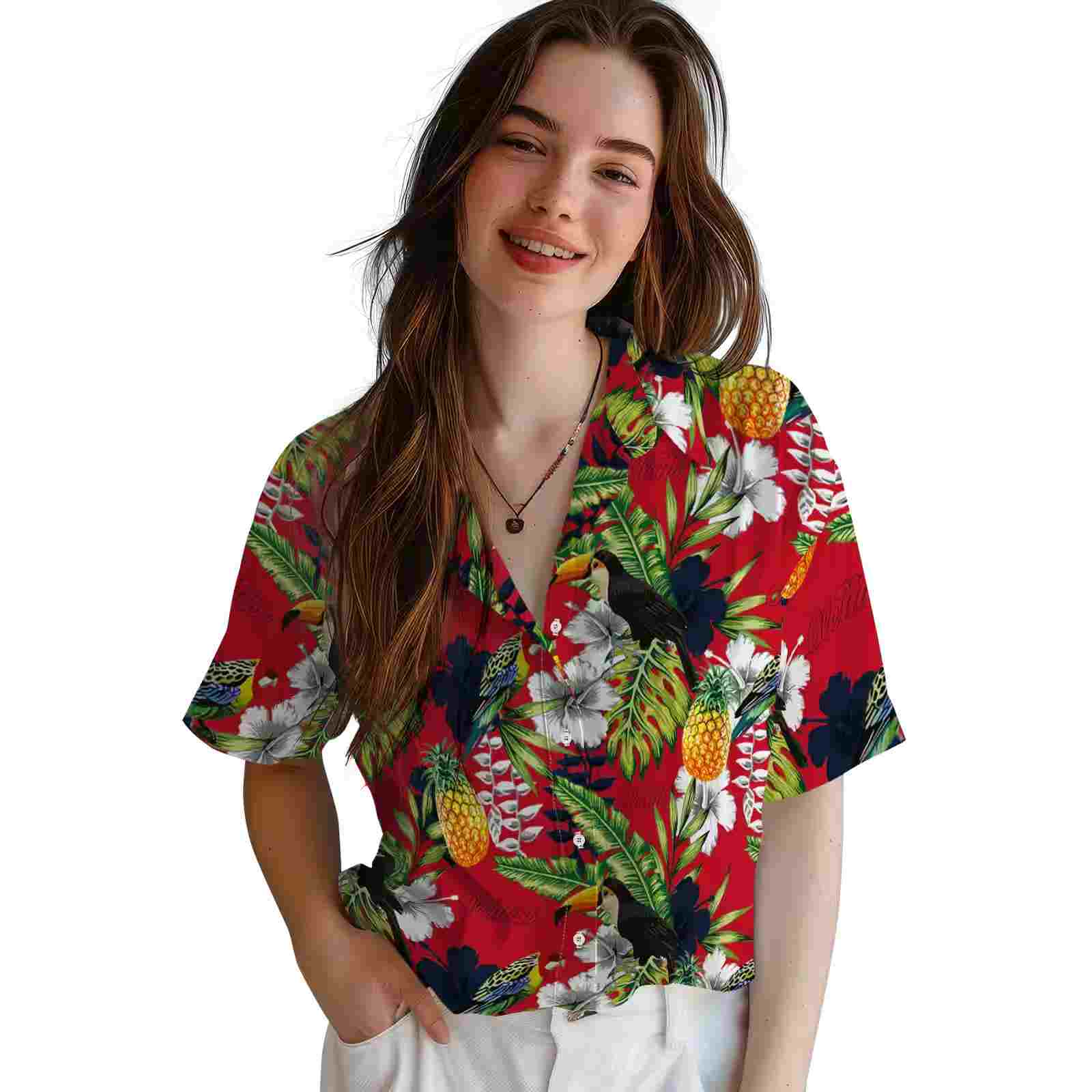 personalized ole miss rebels tropical toucan red green hawaiian shirt latest model