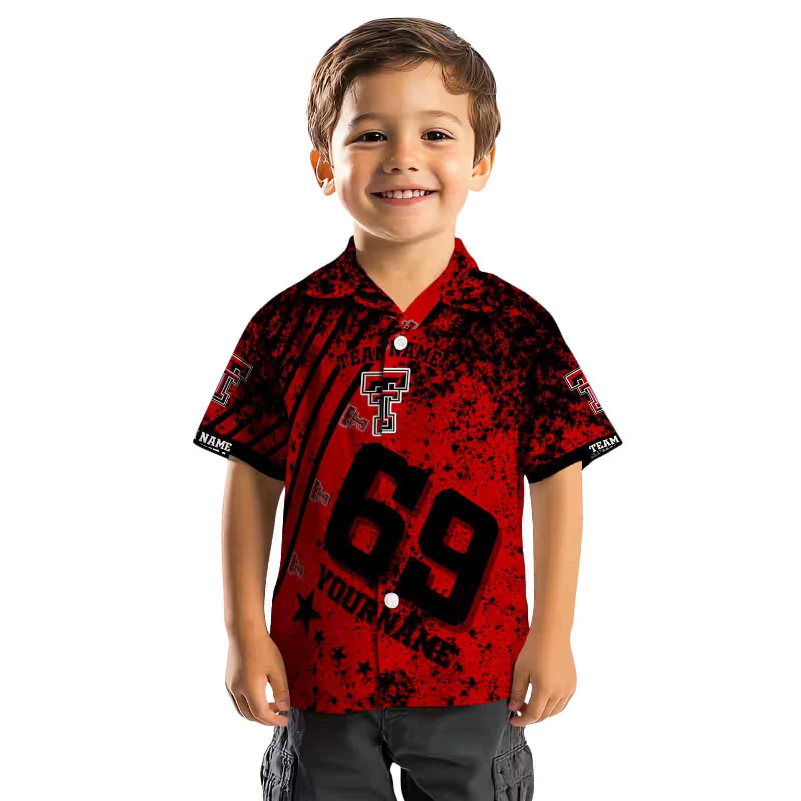 personalized texas tech red raiders star stripes red hawaiian shirt top rated