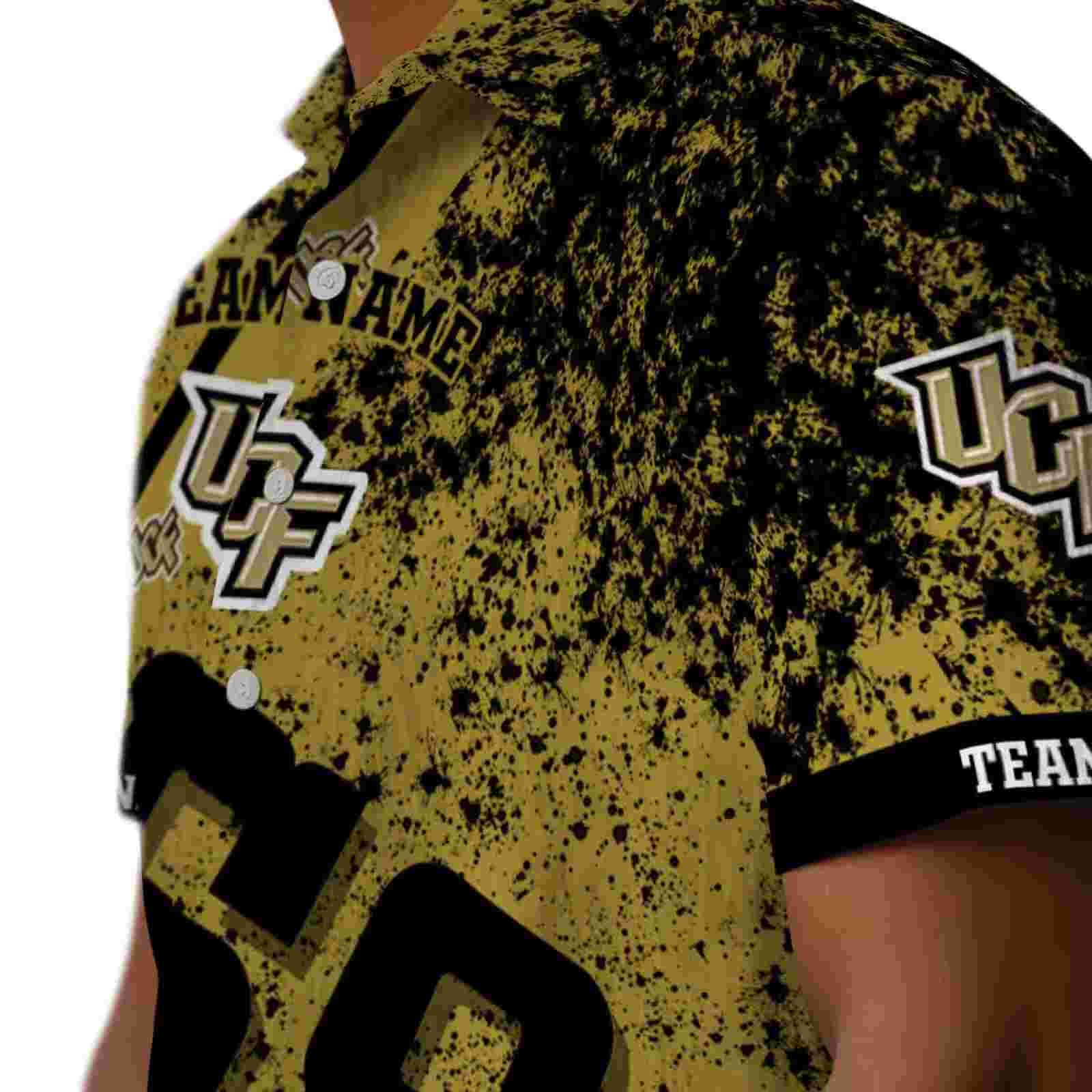 personalized ucf knights star stripes gold hawaiian shirt trendy