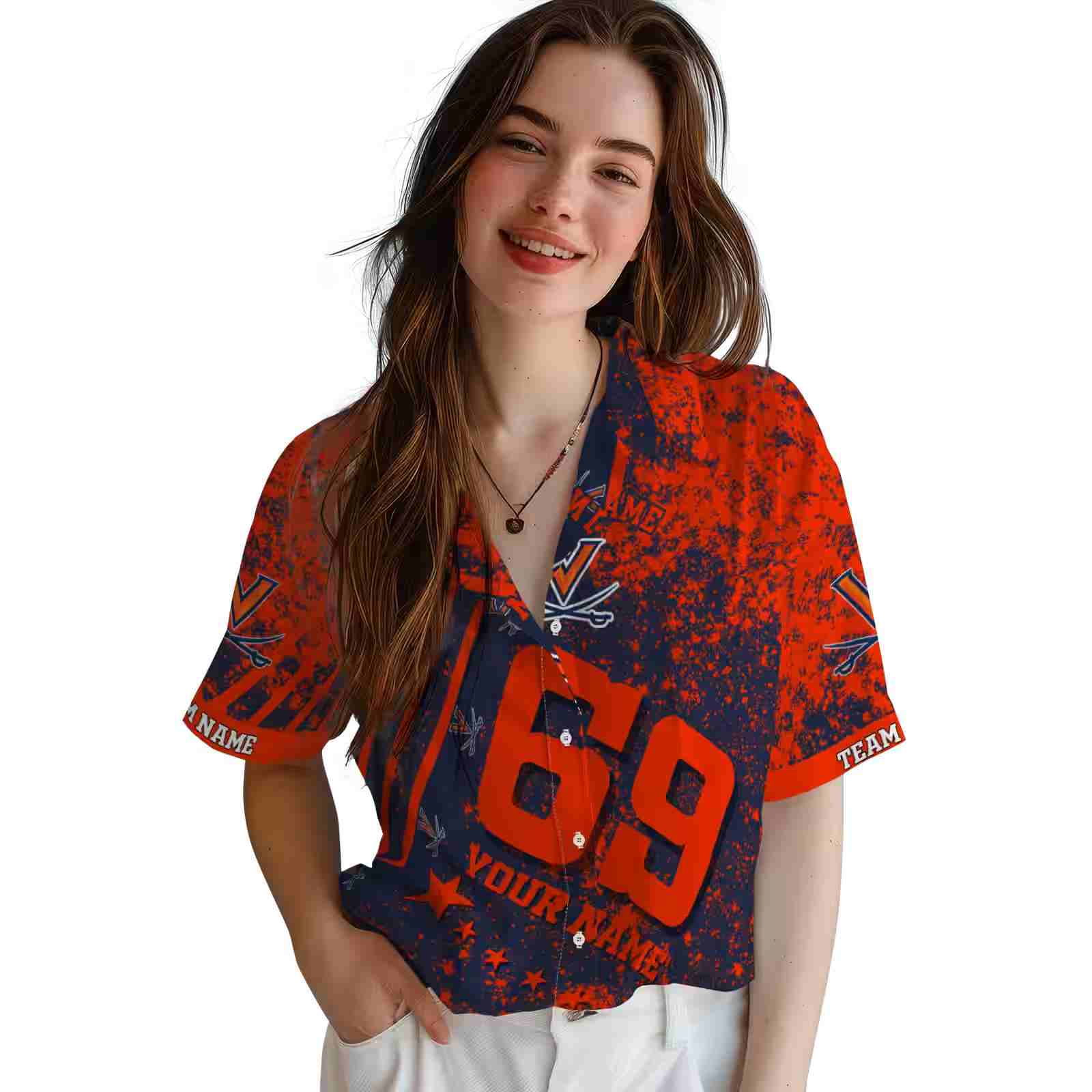 personalized virginia cavaliers star stripes blue hawaiian shirt latest model