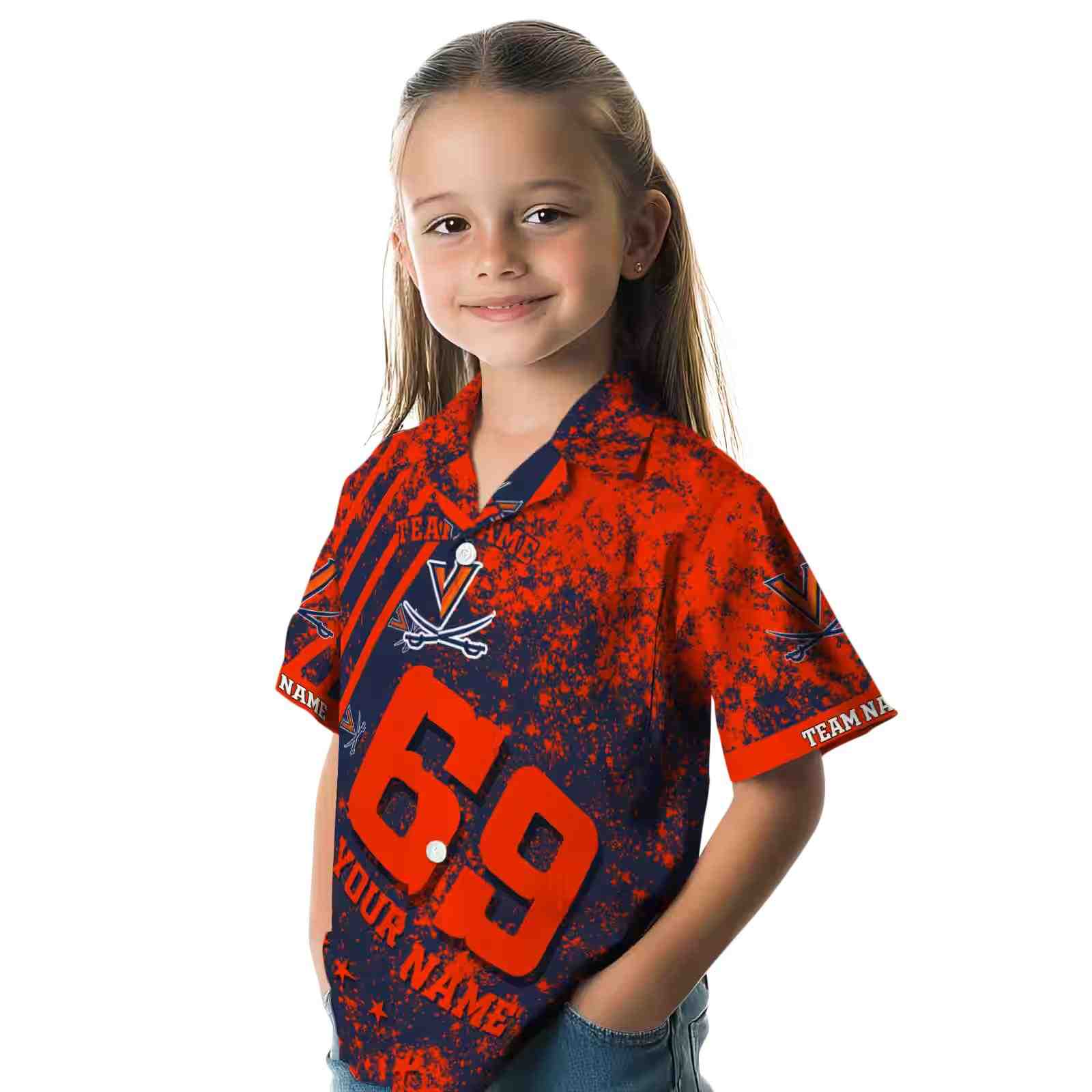 personalized virginia cavaliers star stripes blue hawaiian shirt premium grade