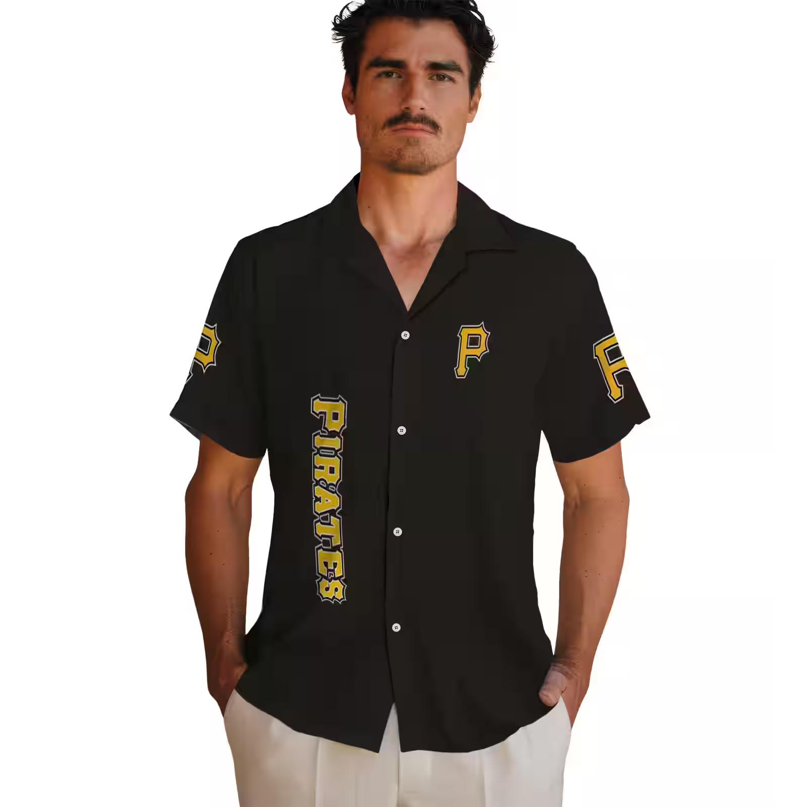 pittsburgh pirates stuart minion black hawaiian shirt fashion forward