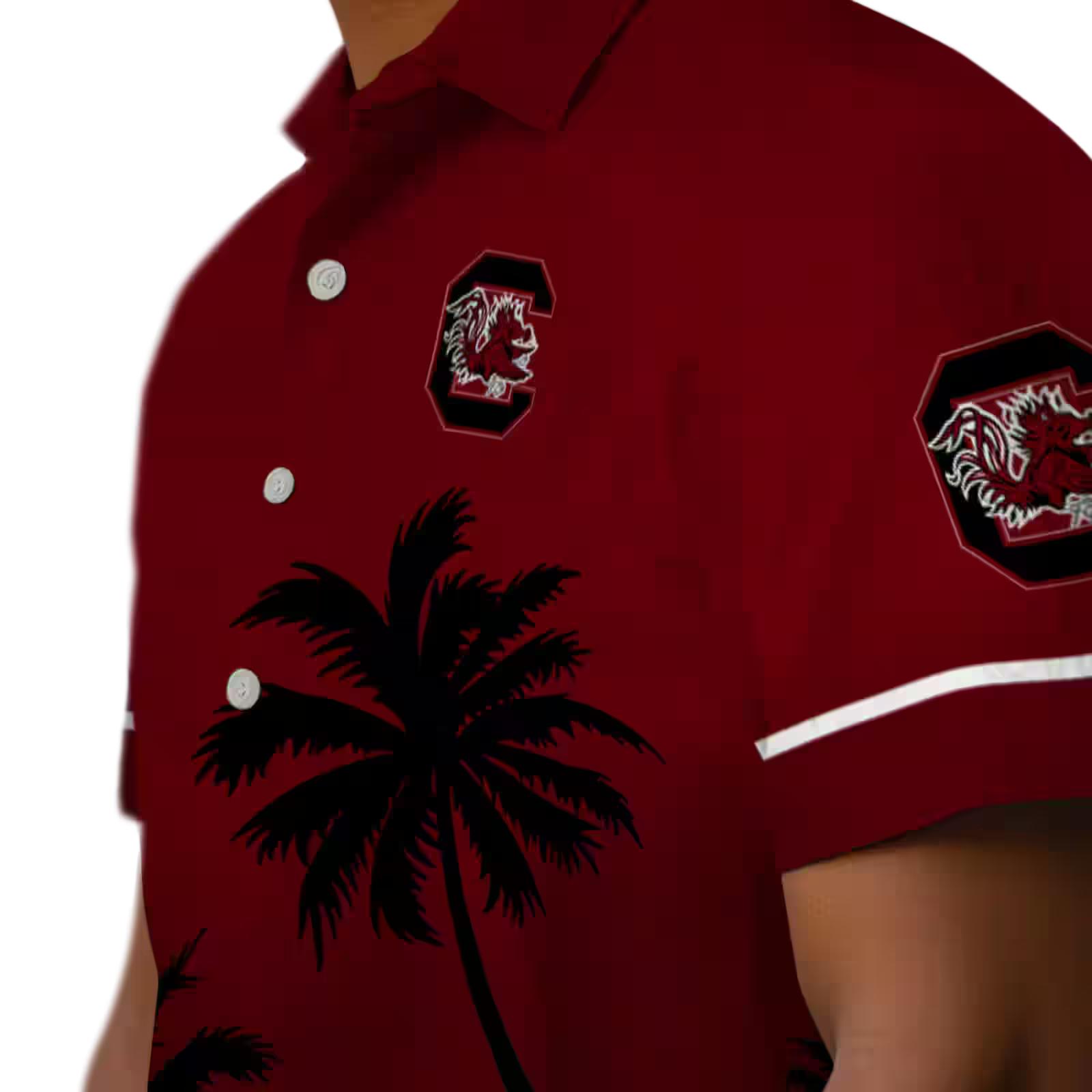 south carolina gamecocks beach sunset garnet black hawaiian shirt trendy