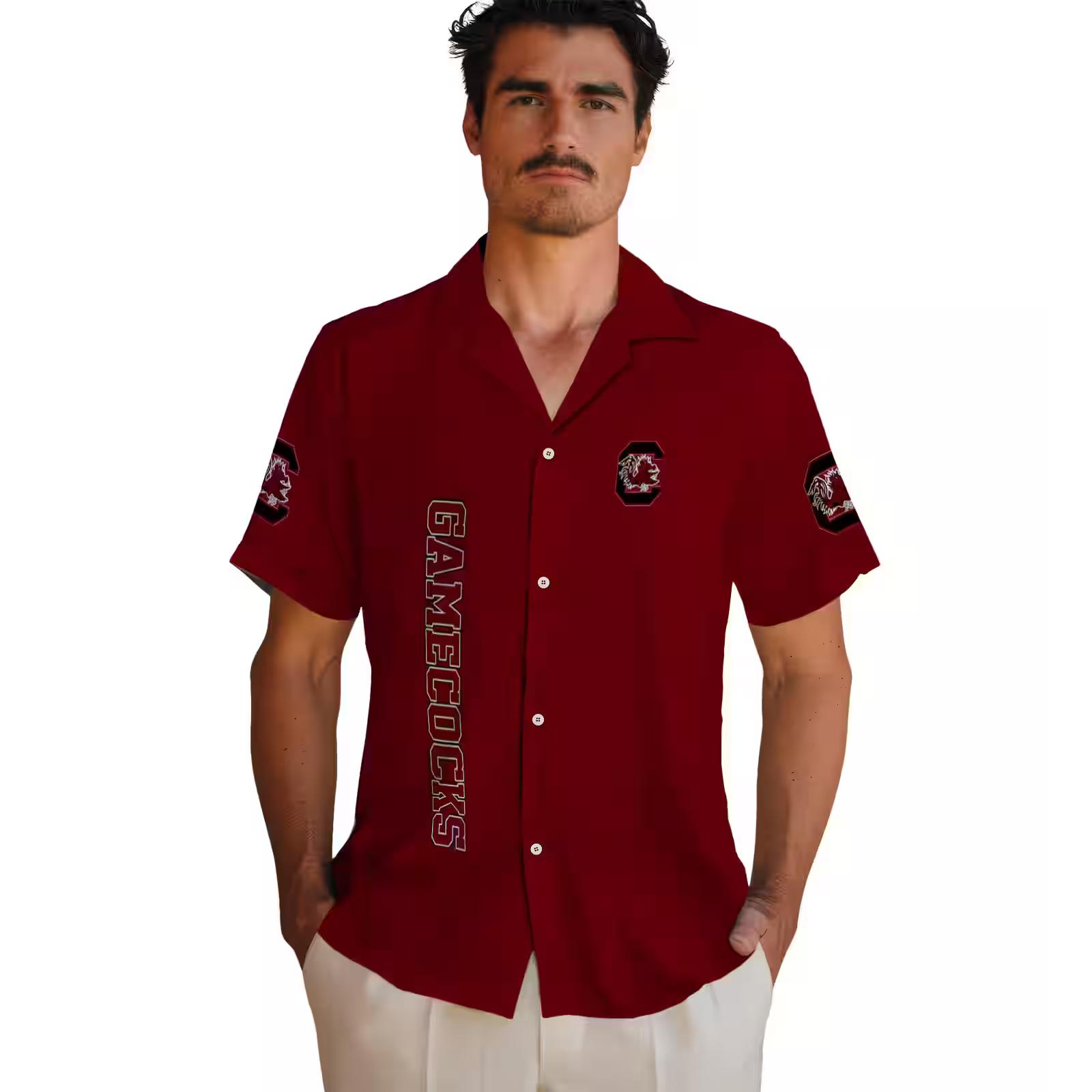 south carolina gamecocks stuart minion garnet hawaiian shirt fashion forward