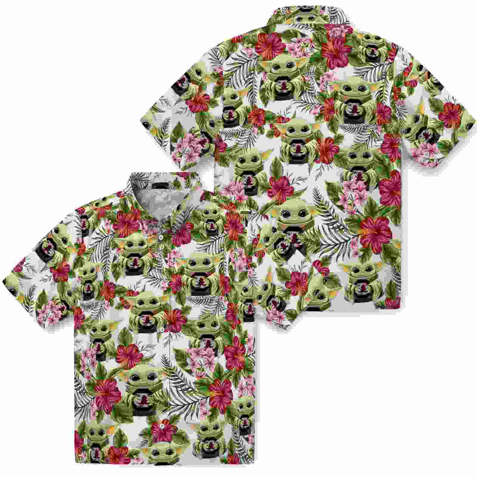 south carolina gamecocks tropical yoda green hawaiian shirt high quality