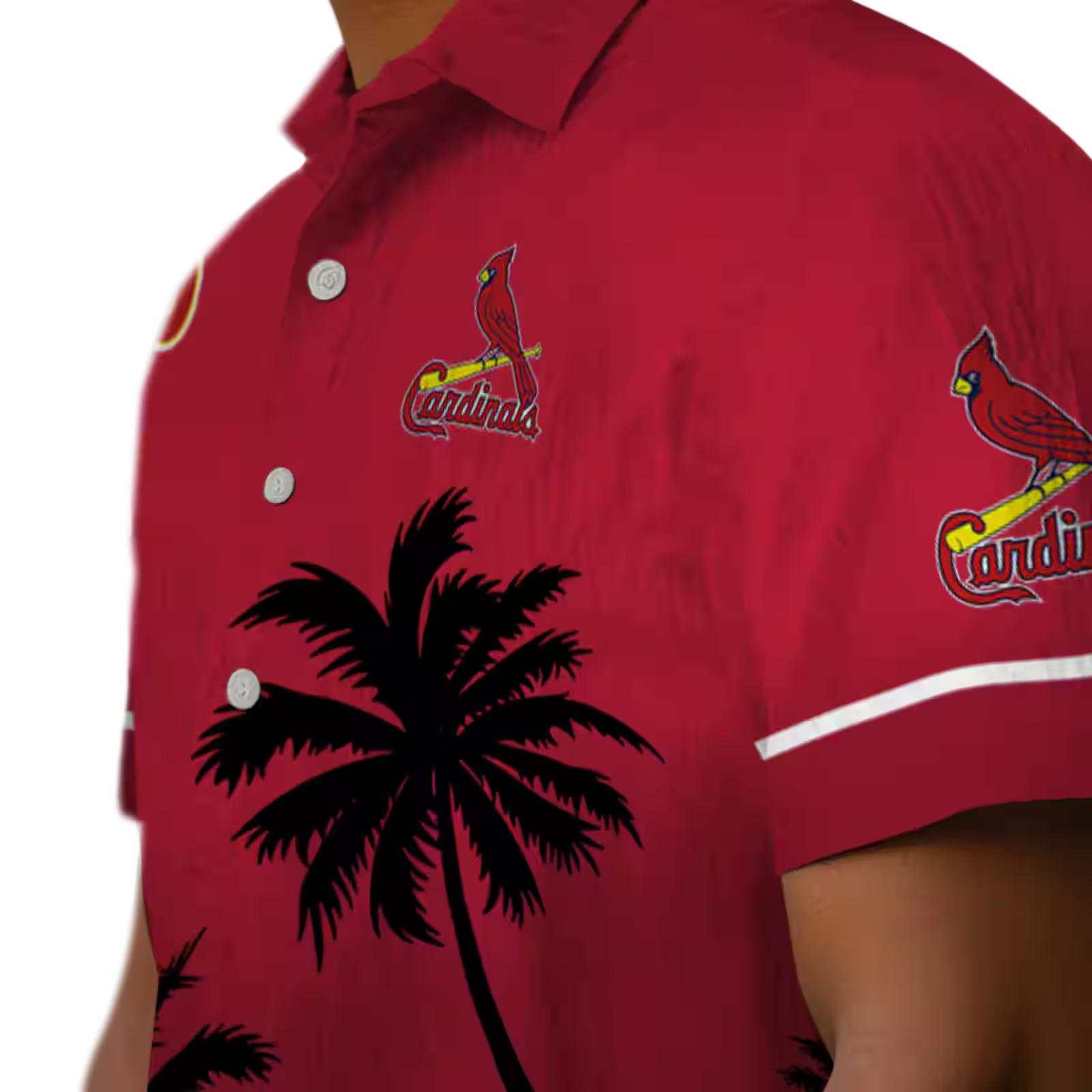 st louis cardinals beach sunset red black hawaiian shirt trendy