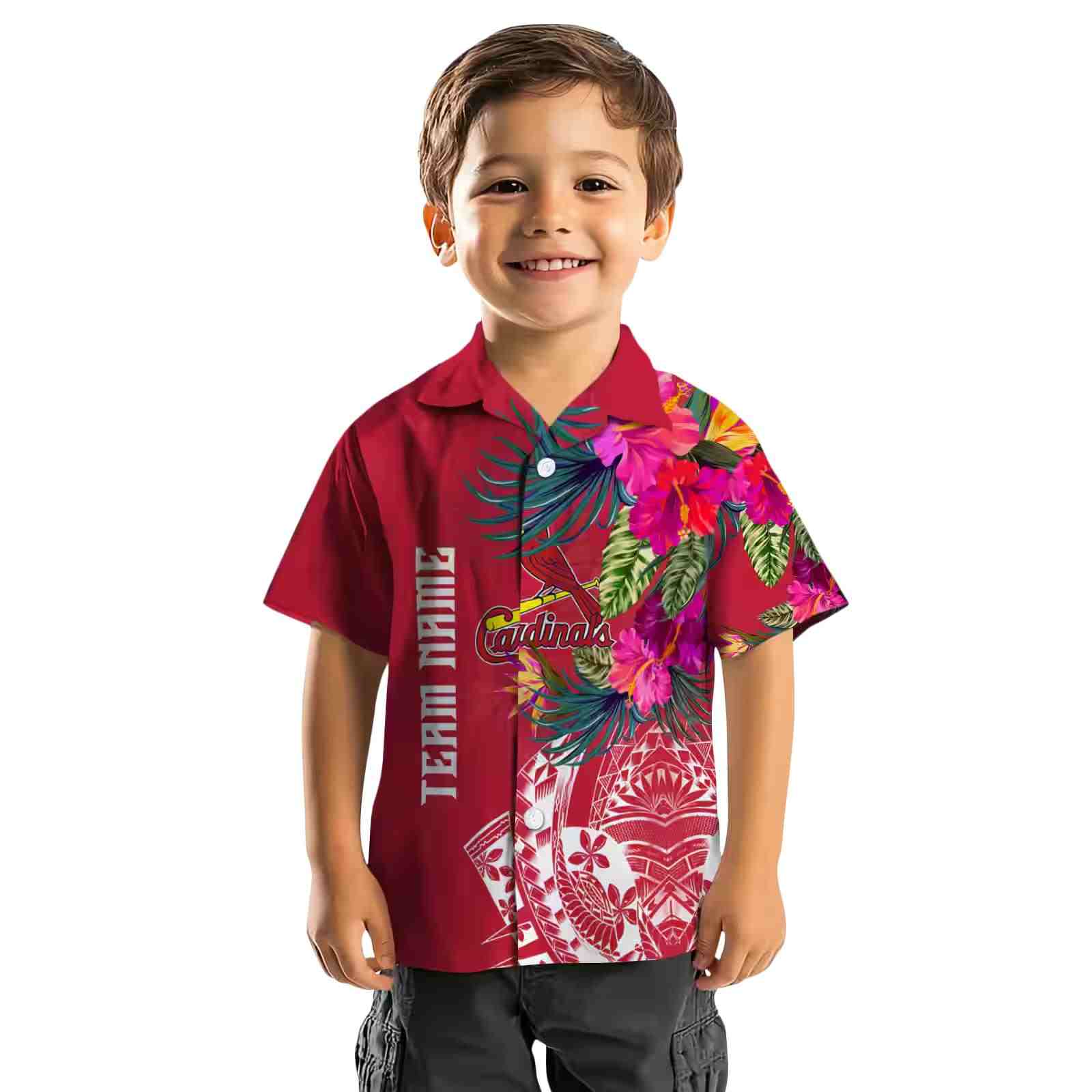 st louis cardinals floral polynesian red hawaiian shirt top rated