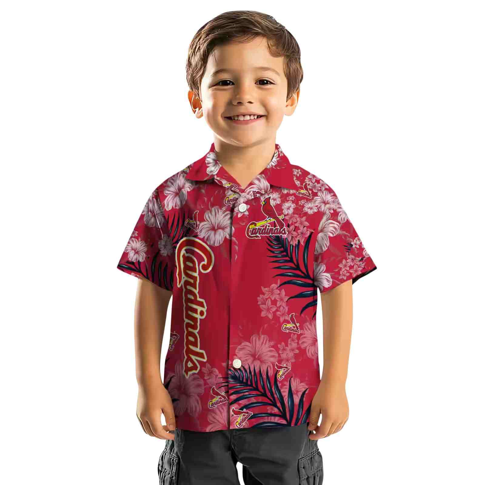 st louis cardinals hibiscus print red hawaiian shirt top rated