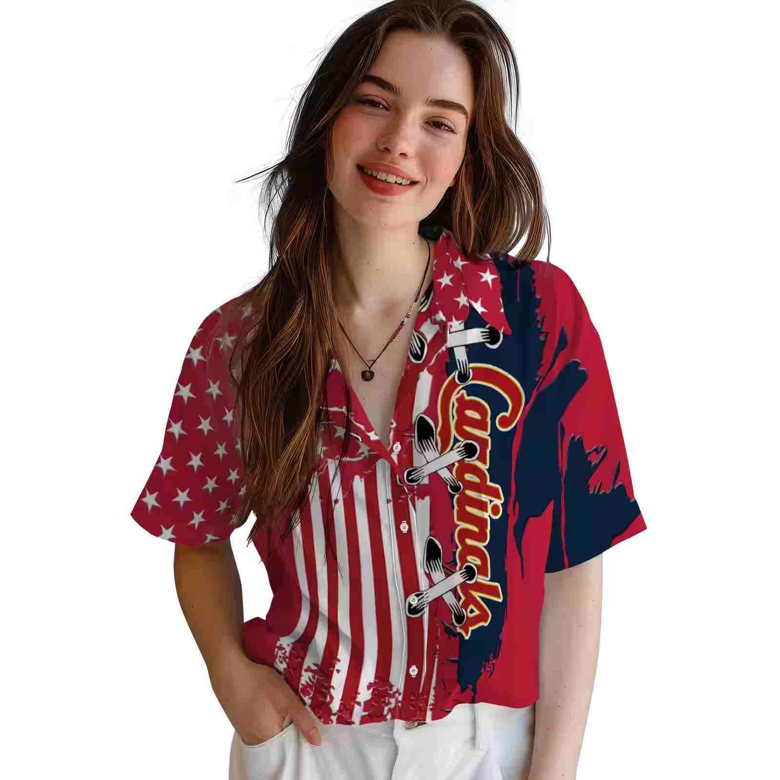 st louis cardinals stitched flag red hawaiian shirt latest model