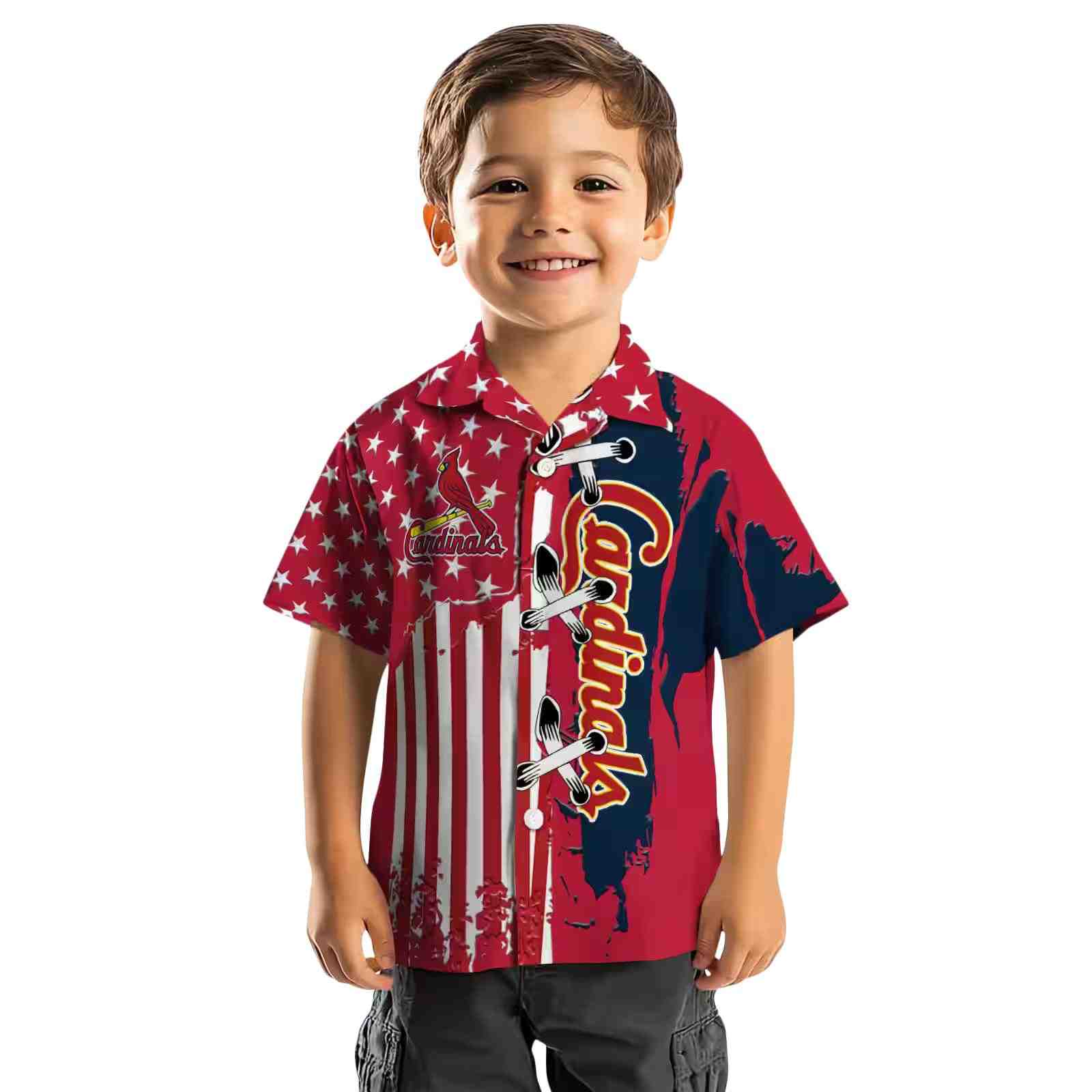 st louis cardinals stitched flag red hawaiian shirt top rated