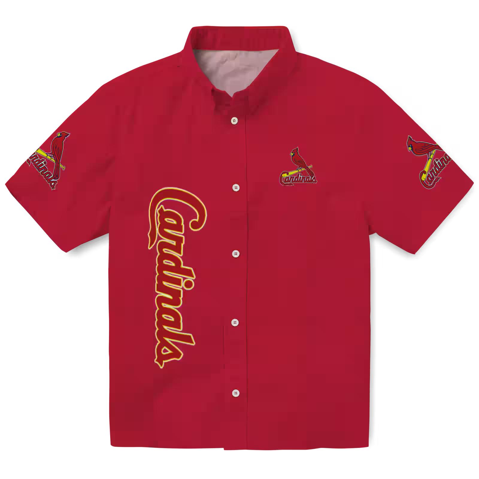 St. Louis Cardinals Stuart Minion Red Hawaiian Shirt