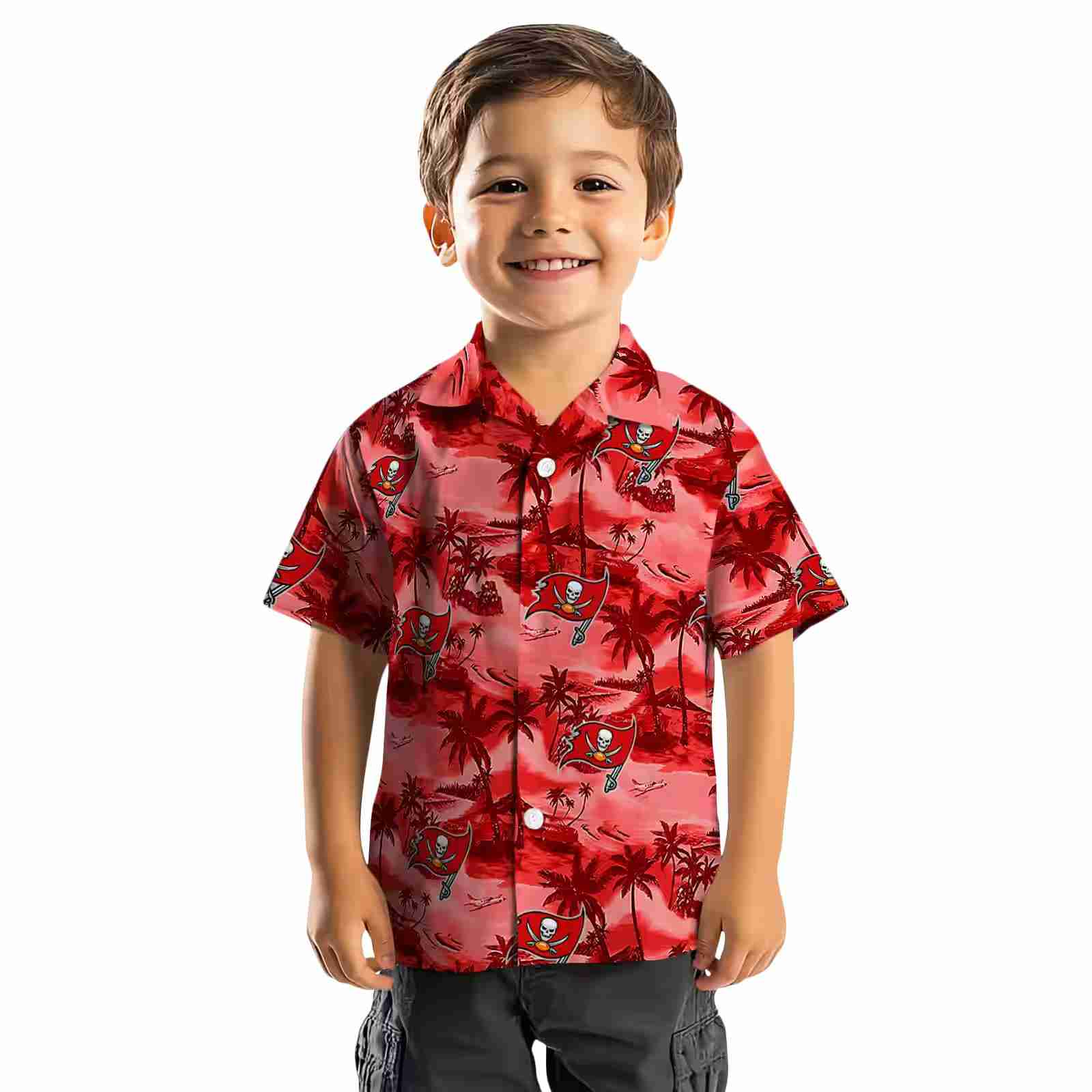 tampa bay buccaneers coastal palms red hawaiian shirt top rated