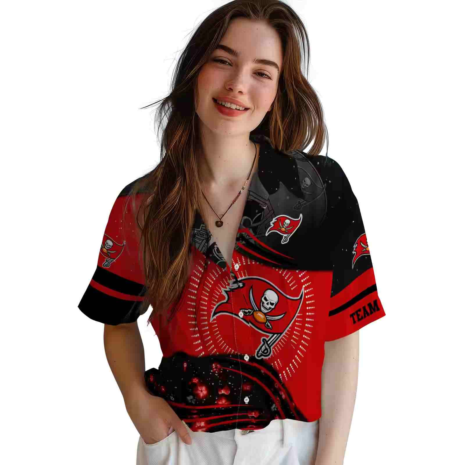 tampa bay buccaneers football wave red black hawaiian shirt latest model