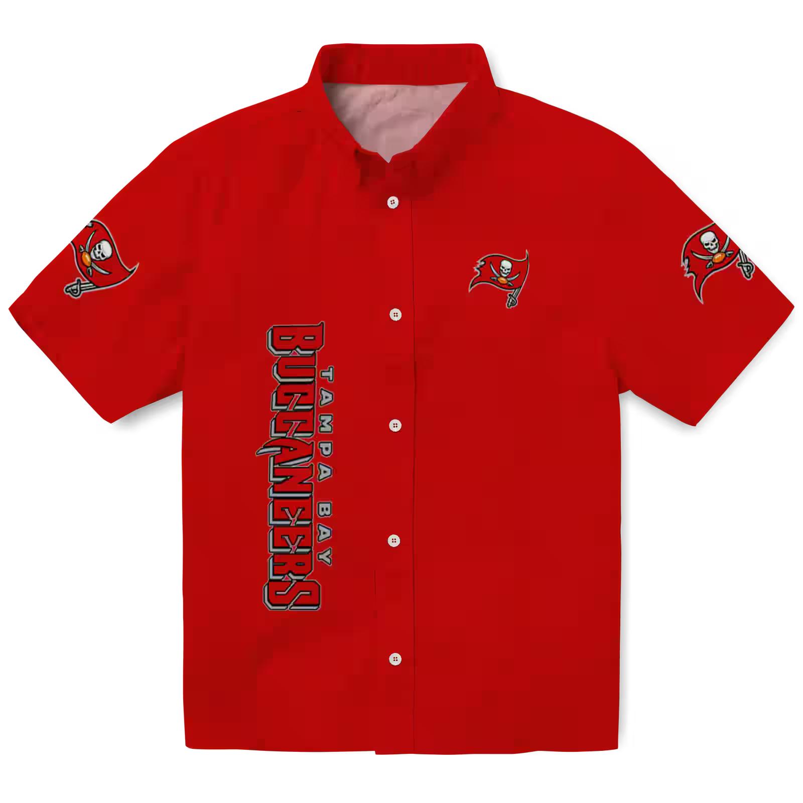 Tampa Bay Buccaneers Stuart Minion Red Hawaiian Shirt