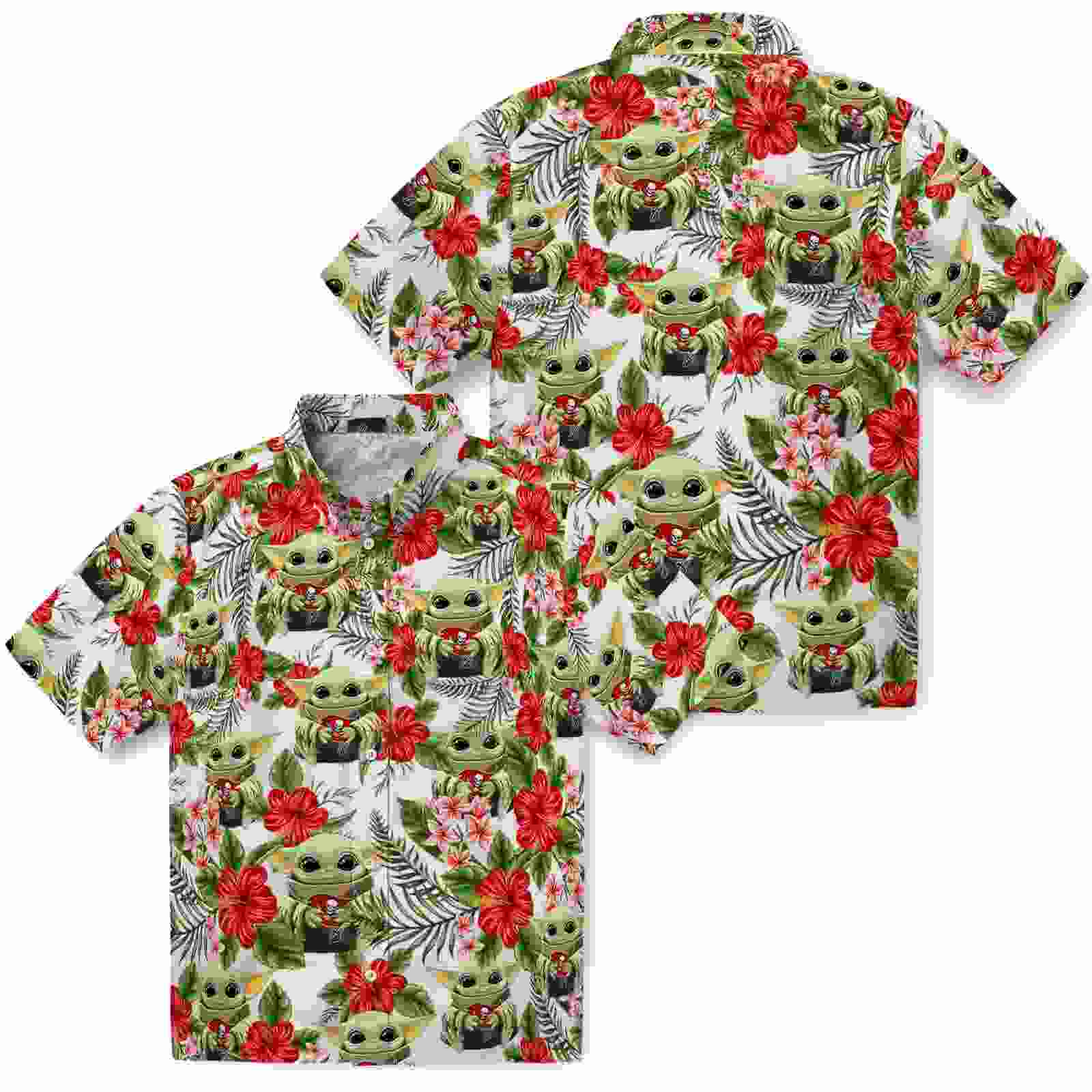 tampa bay buccaneers tropical yoda green hawaiian shirt high quality