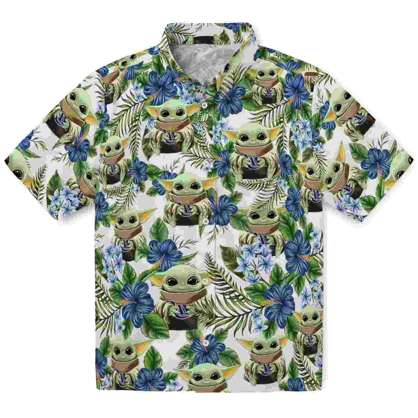 Tampa Bay Rays Tropical Yoda Green Hawaiian Shirt