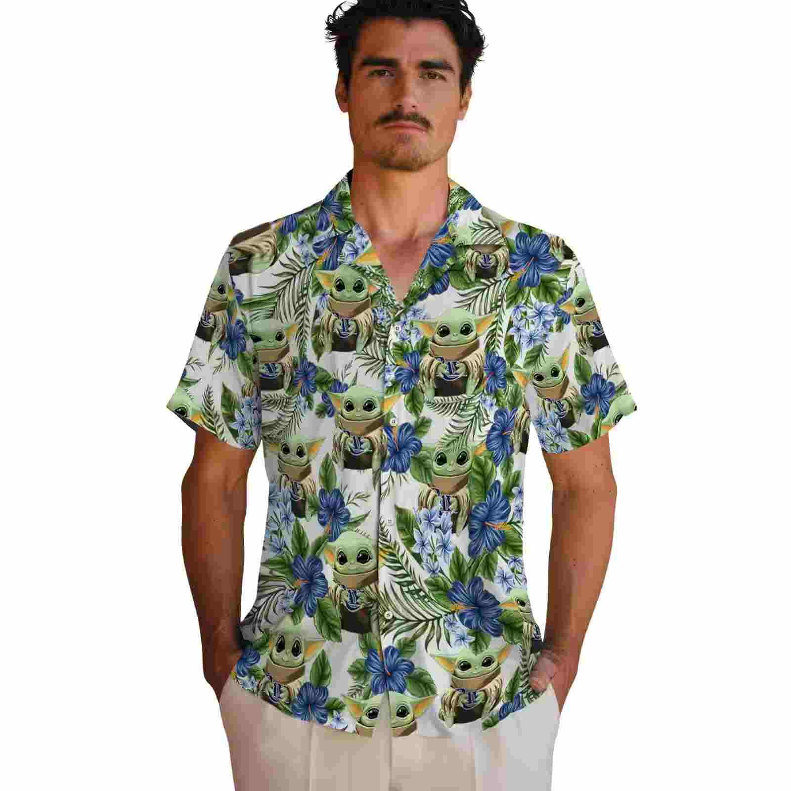 tampa bay rays tropical yoda green hawaiian shirt fashion forward