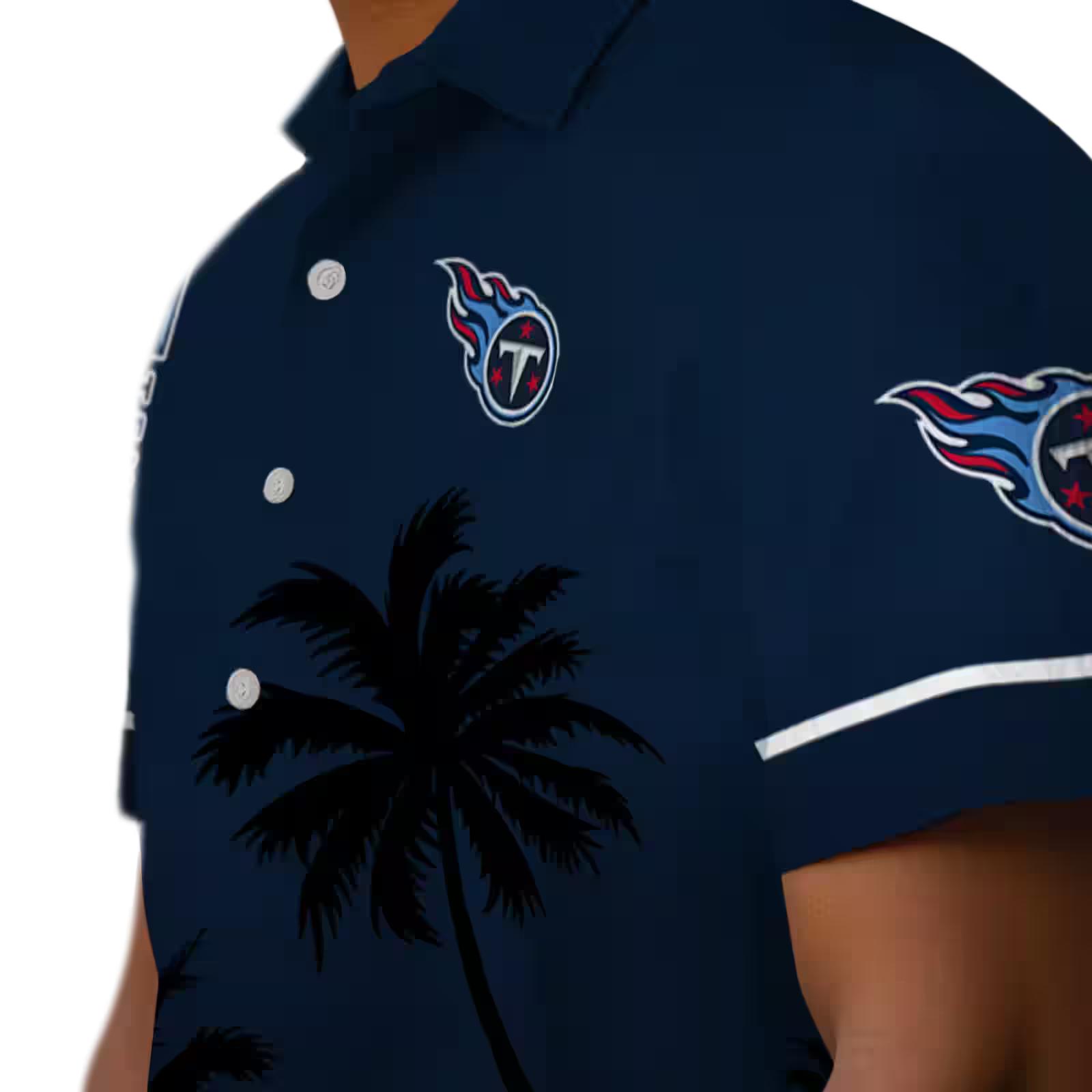 tennessee titans beach sunset navy black hawaiian shirt trendy