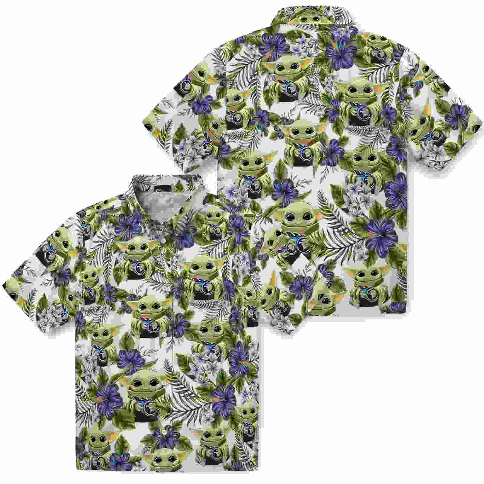 tennessee titans tropical yoda green hawaiian shirt high quality