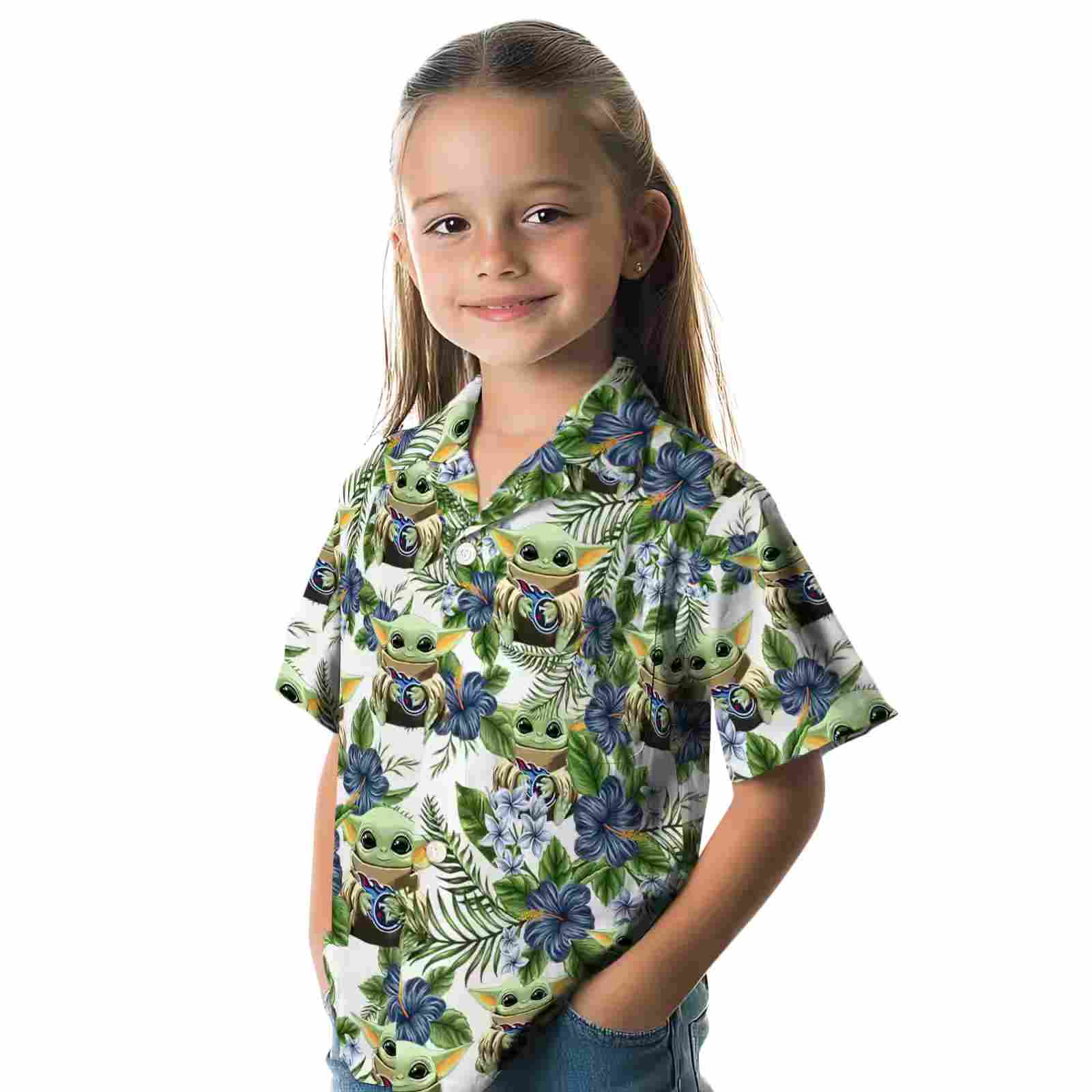 tennessee titans tropical yoda green hawaiian shirt premium grade