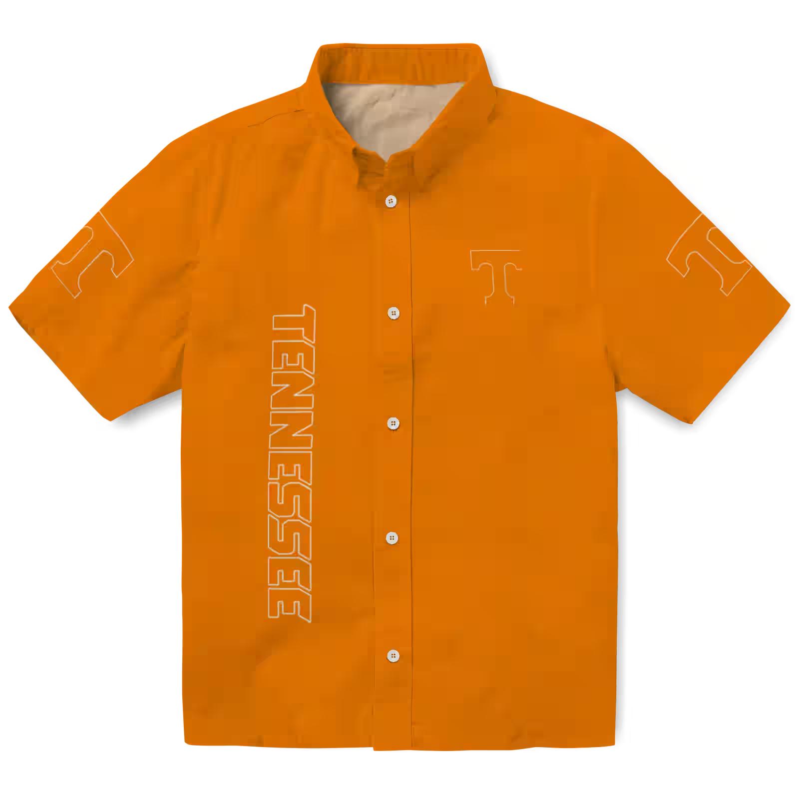 Tennessee Volunteers Stuart Minion Orange Hawaiian Shirt